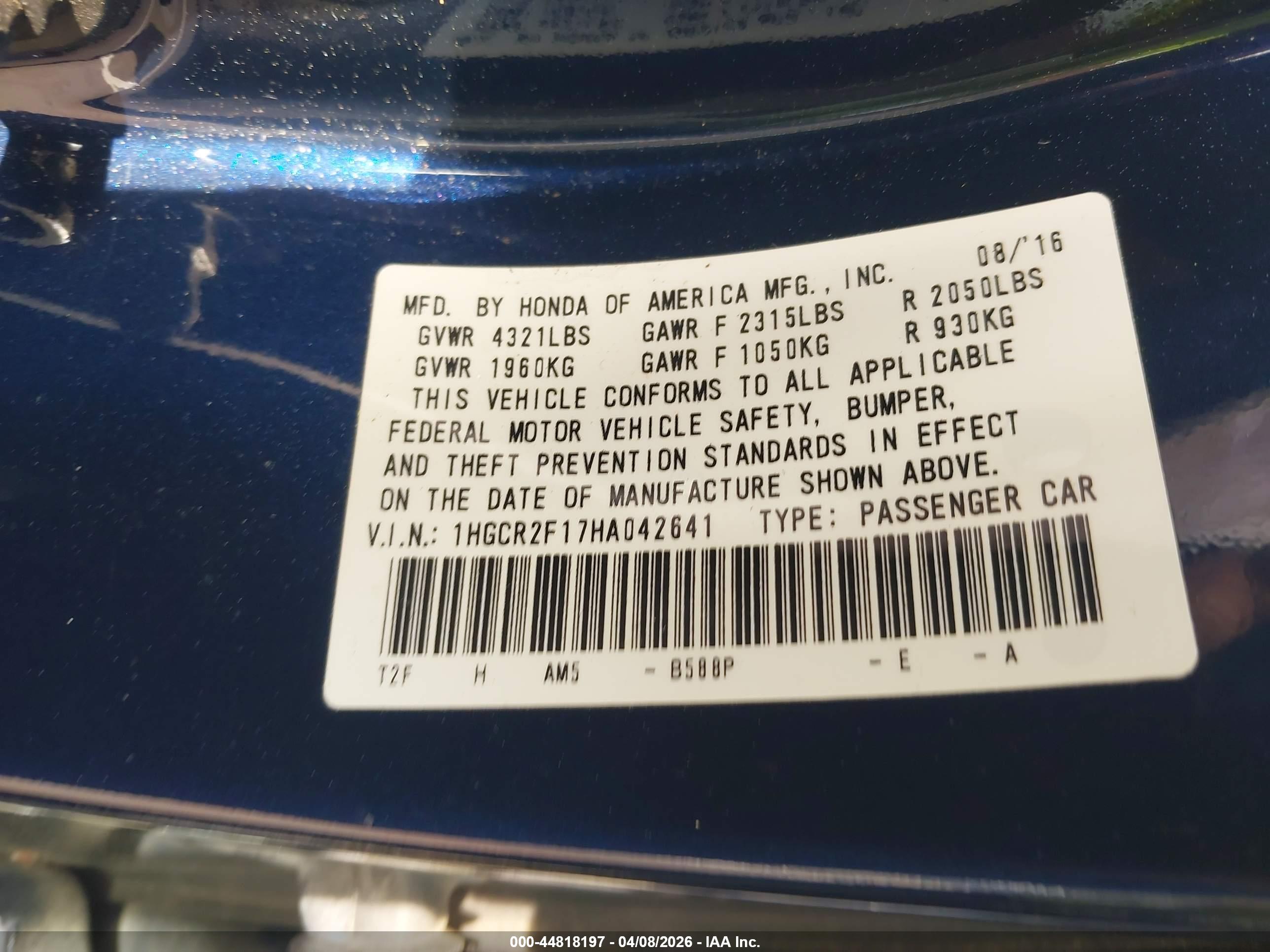 HONDA ACCORD image 9