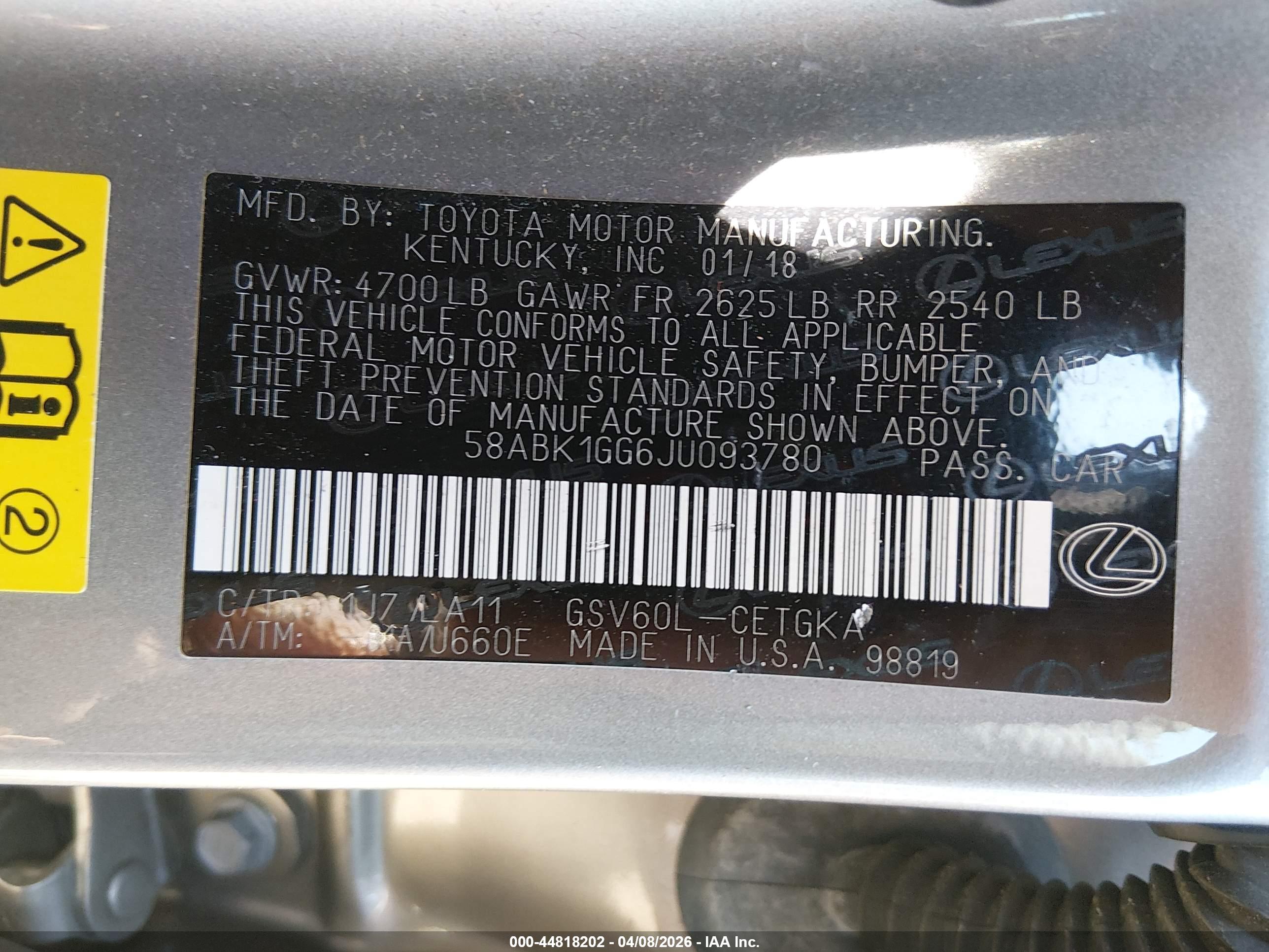 LEXUS ES image 9