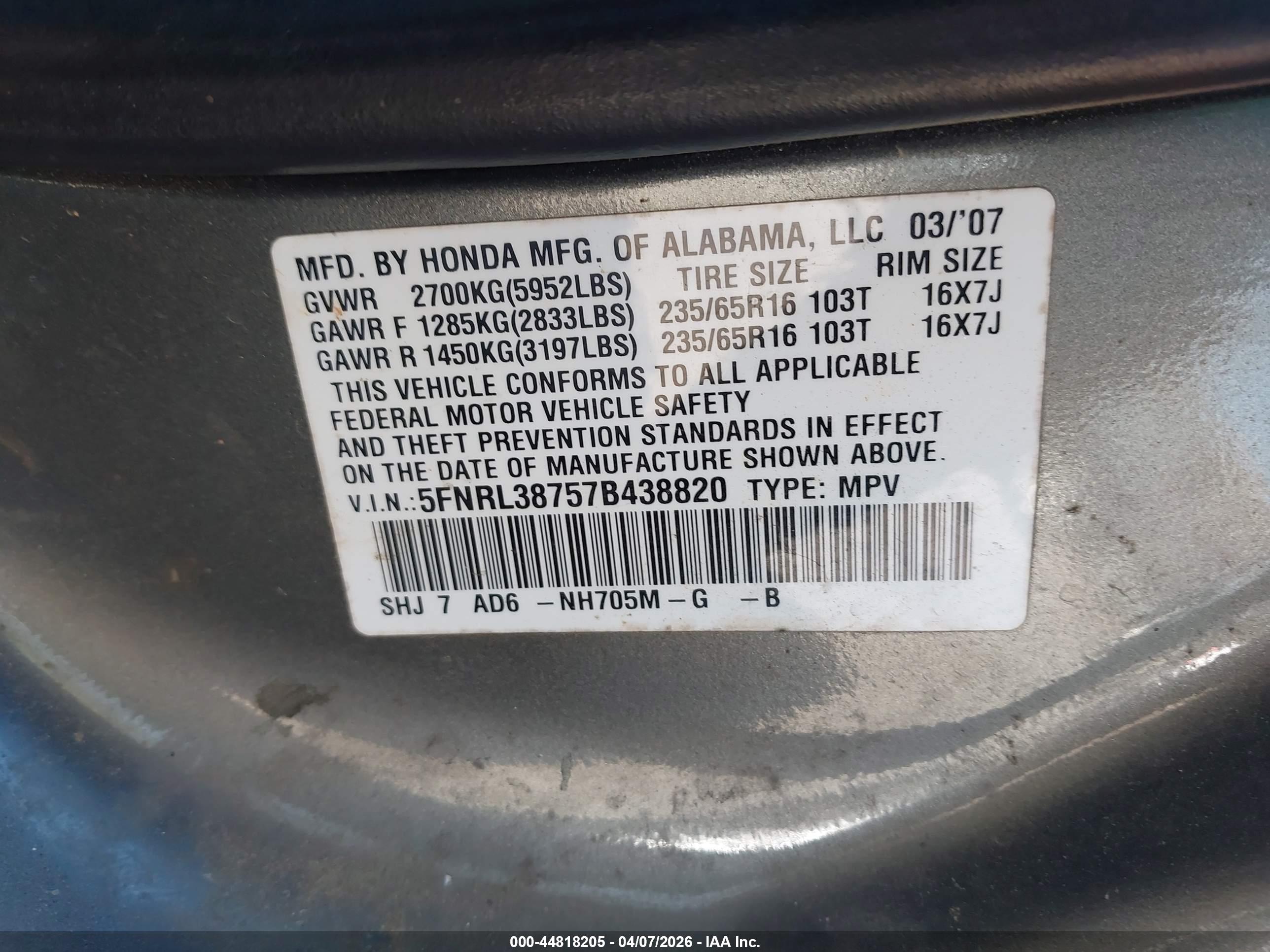 HONDA ODYSSEY image 9
