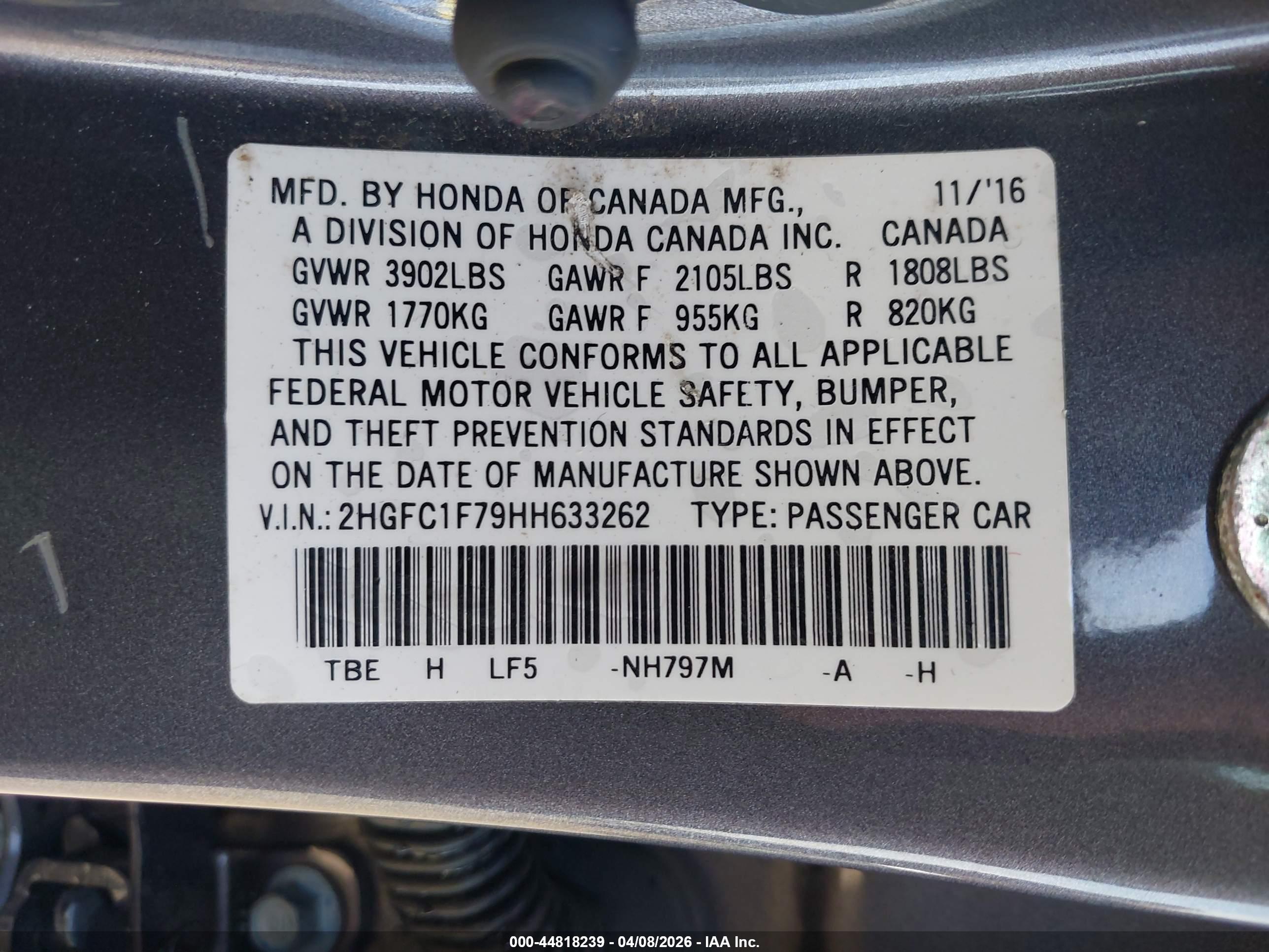 HONDA CIVIC image 9