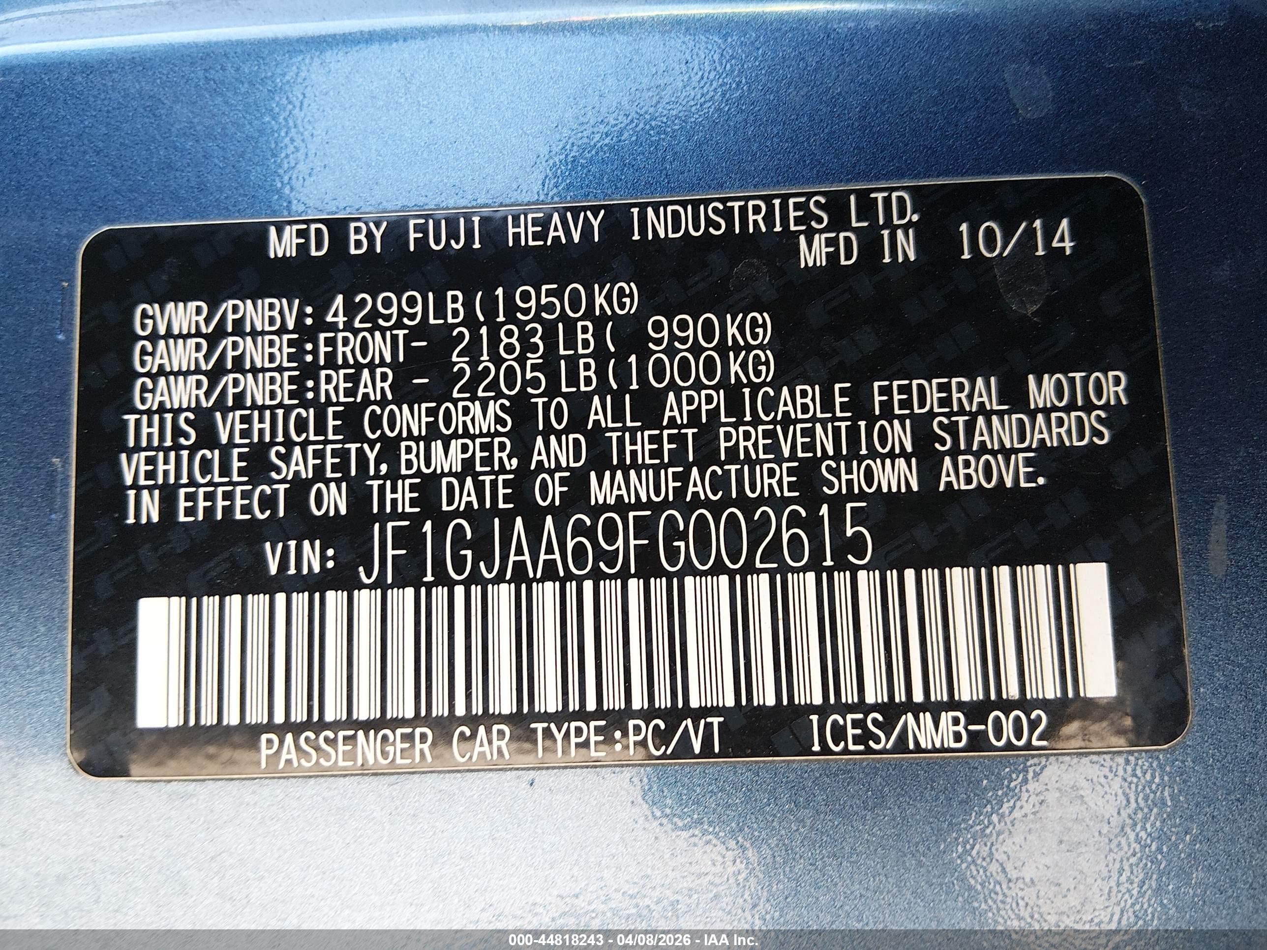 SUBARU IMPREZA image 9