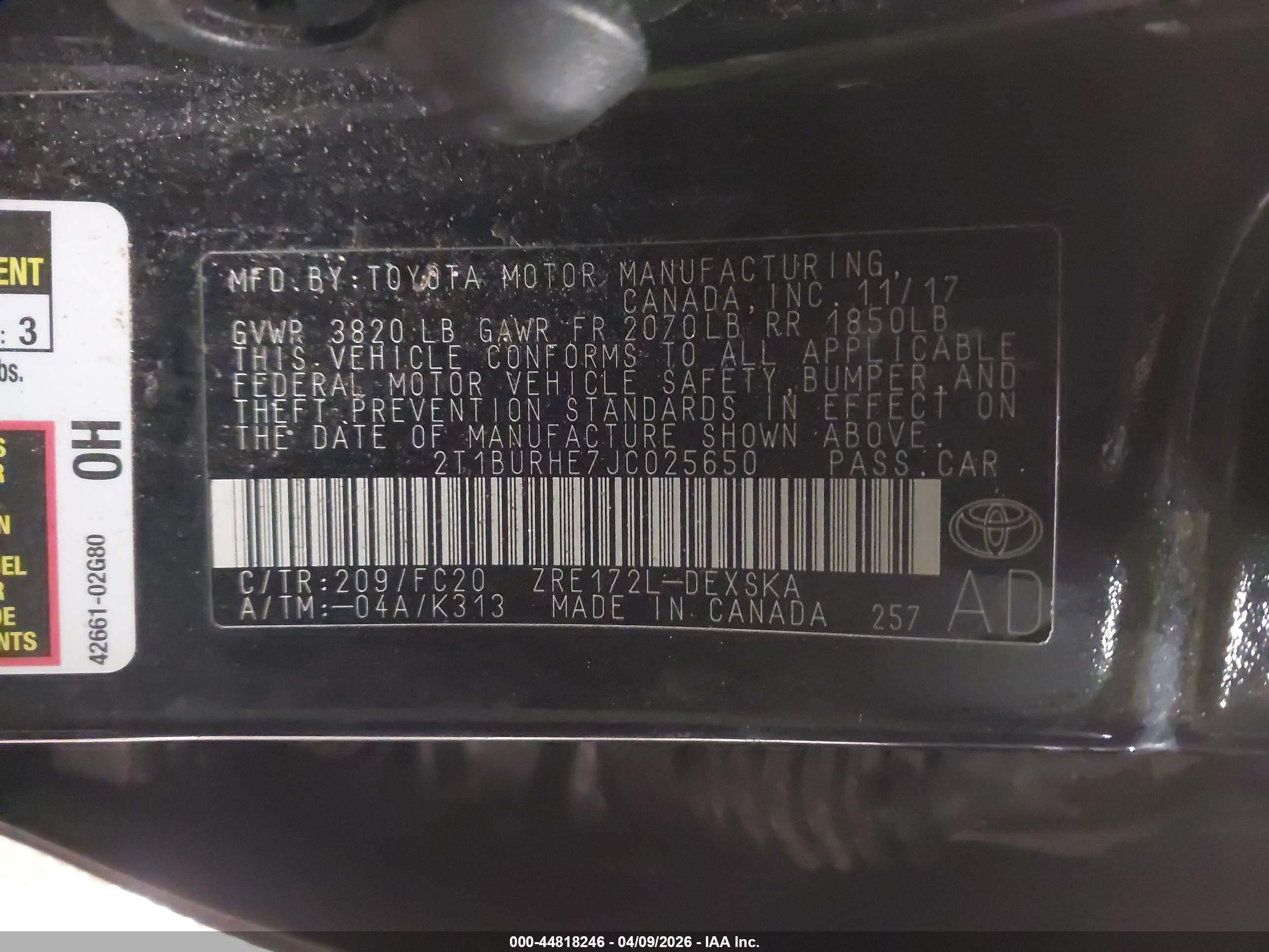 TOYOTA COROLLA image 9