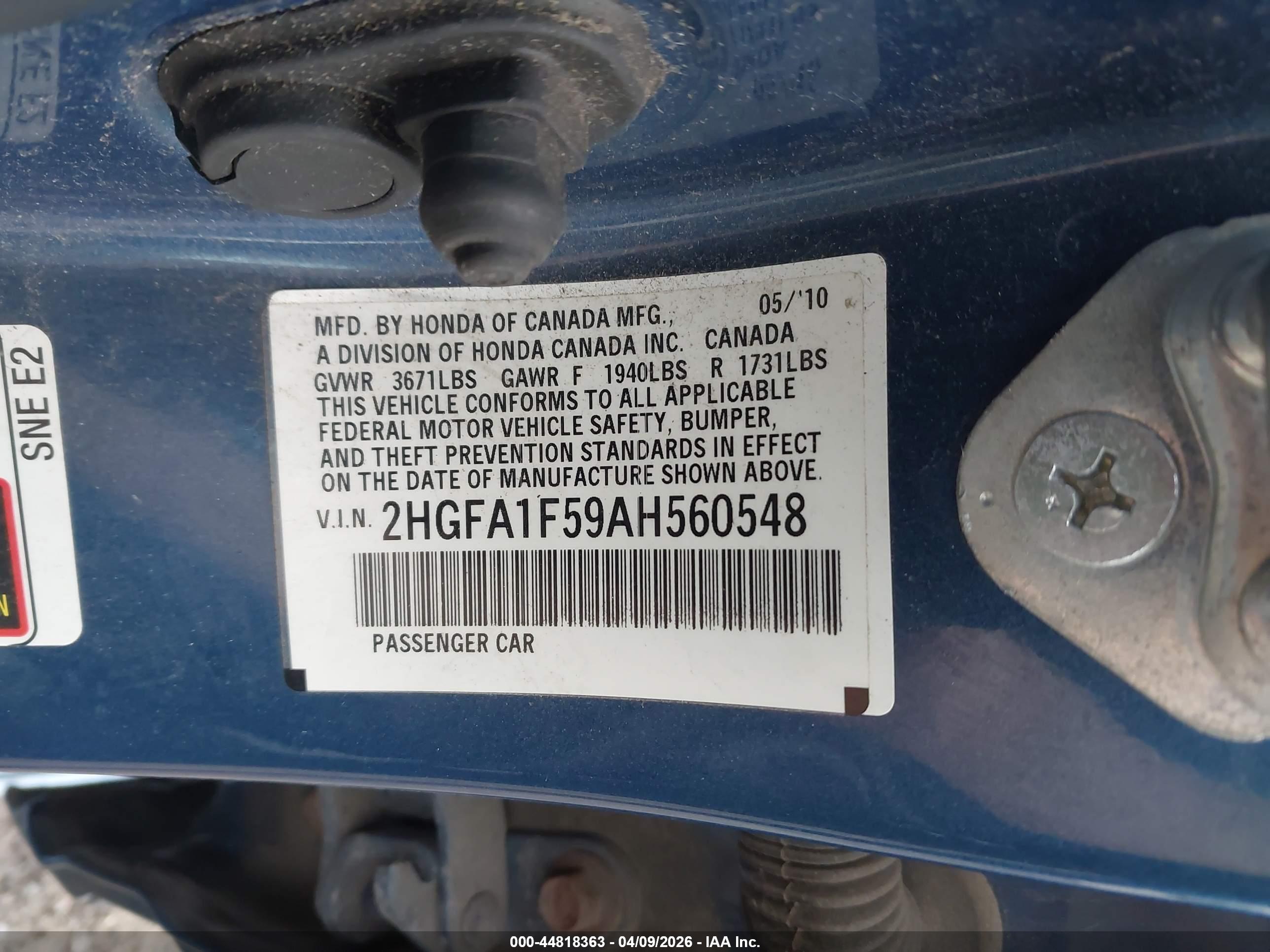HONDA CIVIC image 9