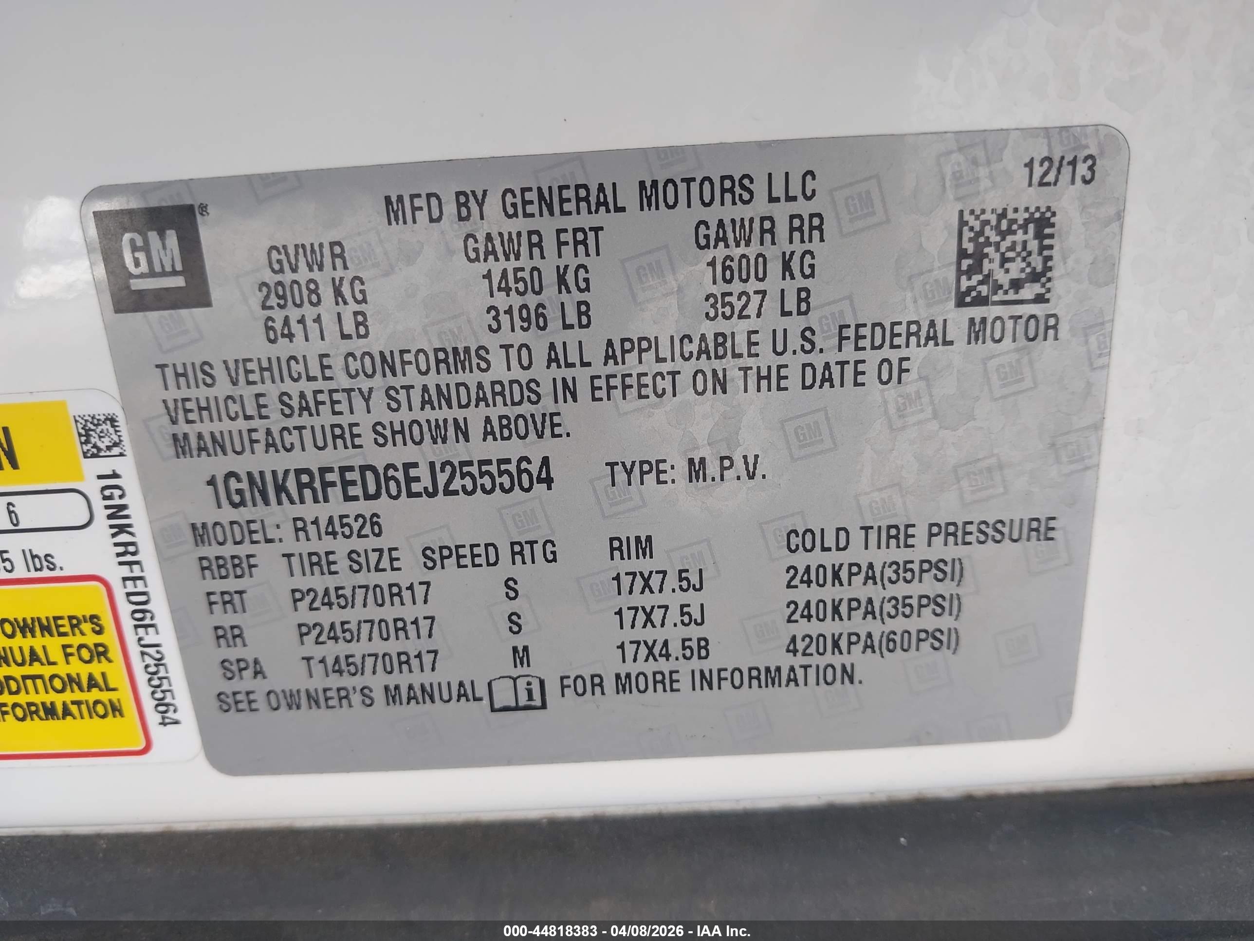 CHEVROLET TRAVERSE image 9