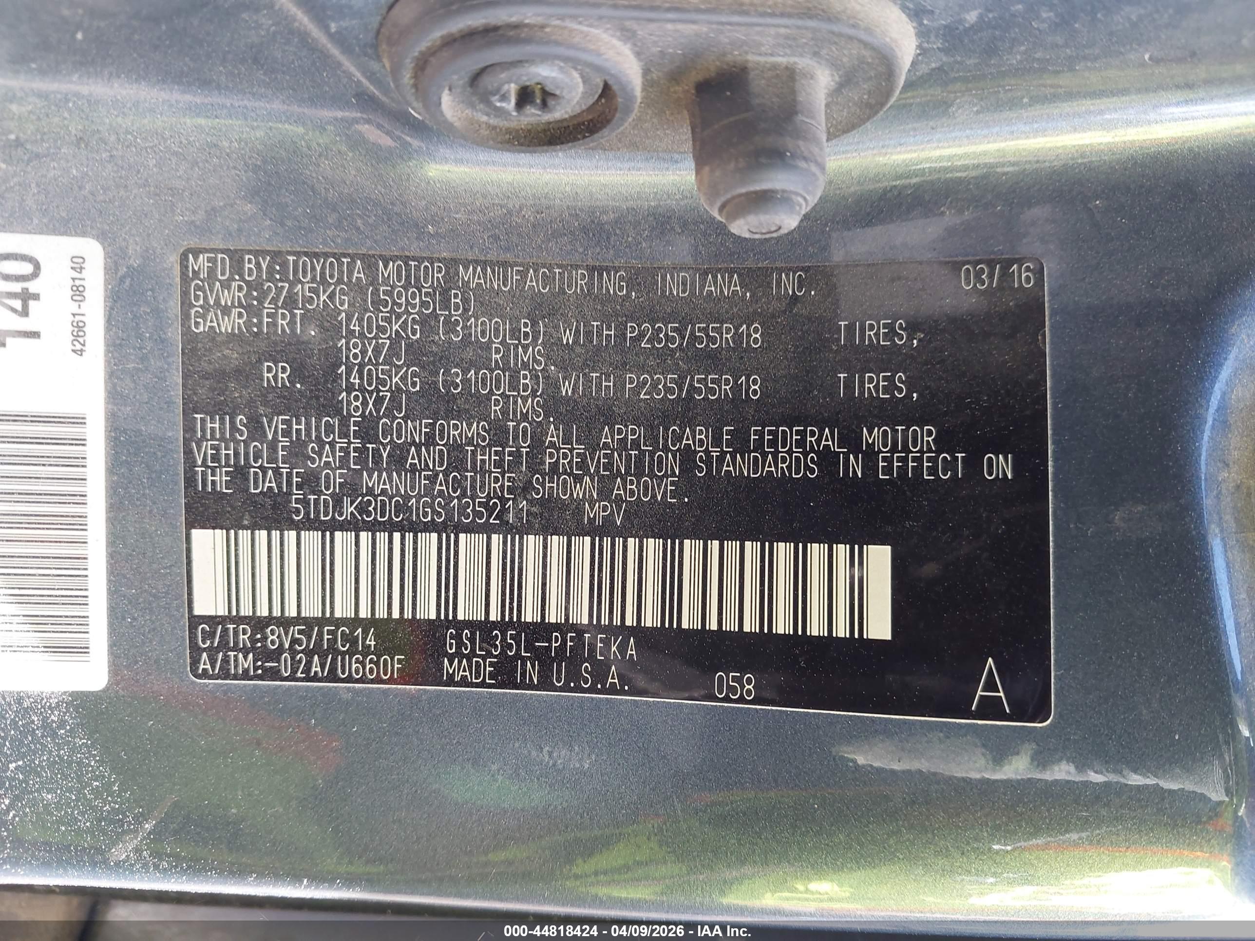 TOYOTA SIENNA image 9