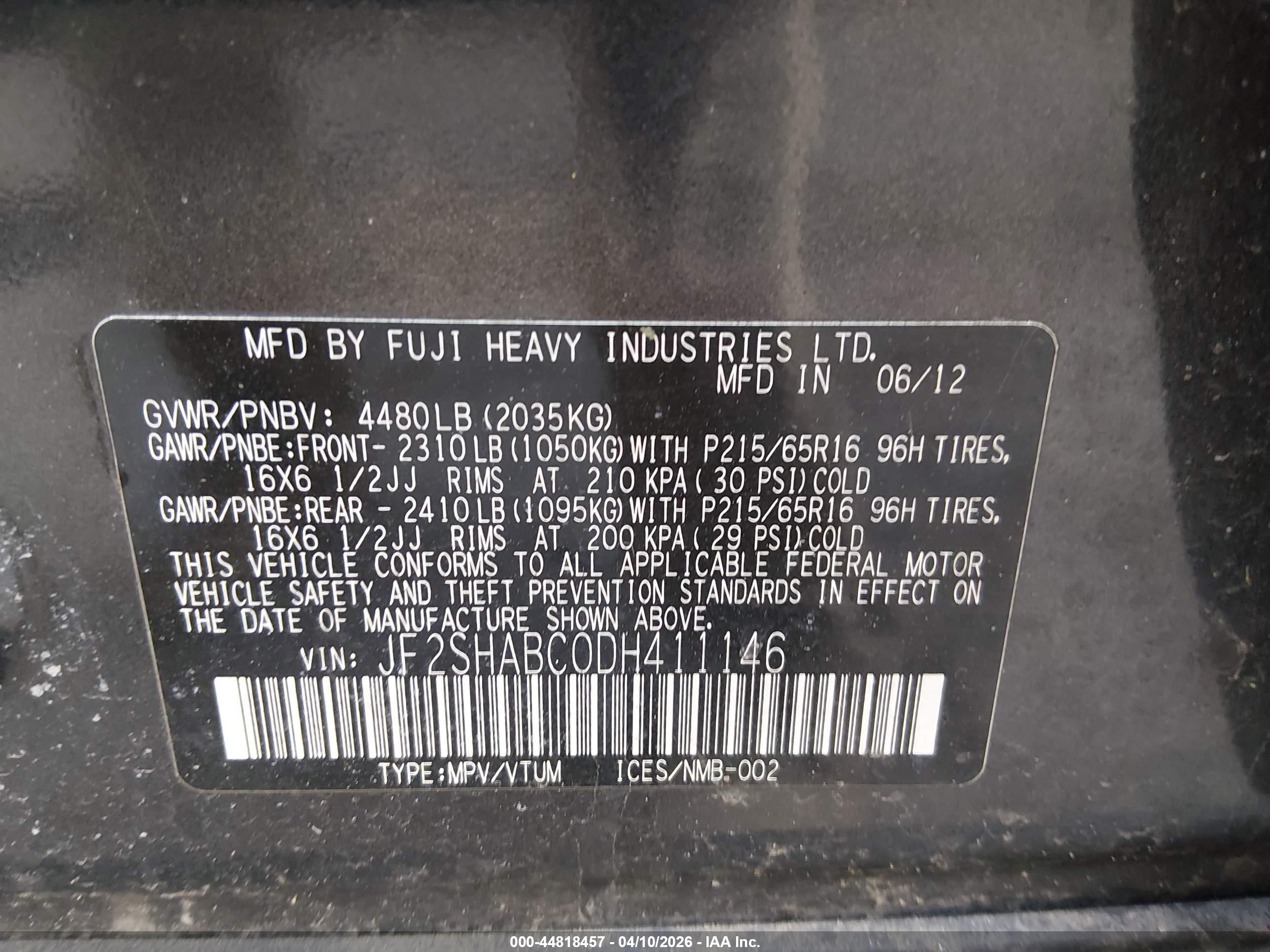 SUBARU FORESTER image 9