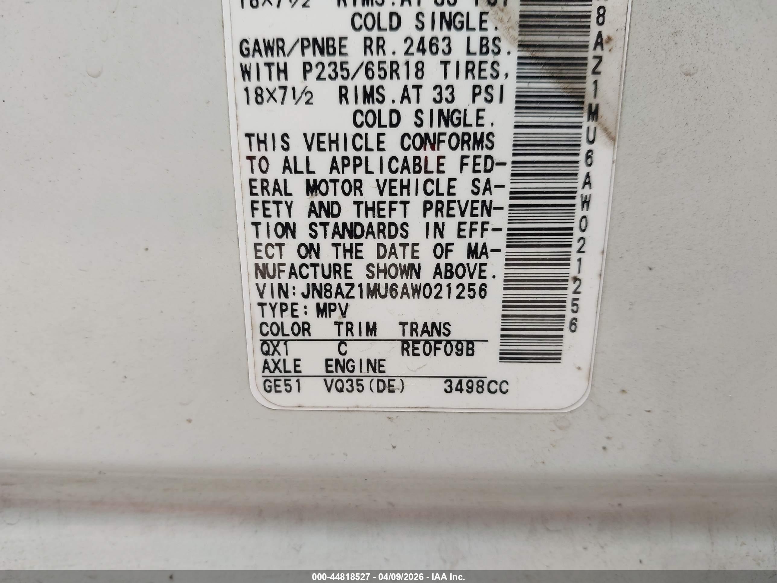 NISSAN MURANO image 9