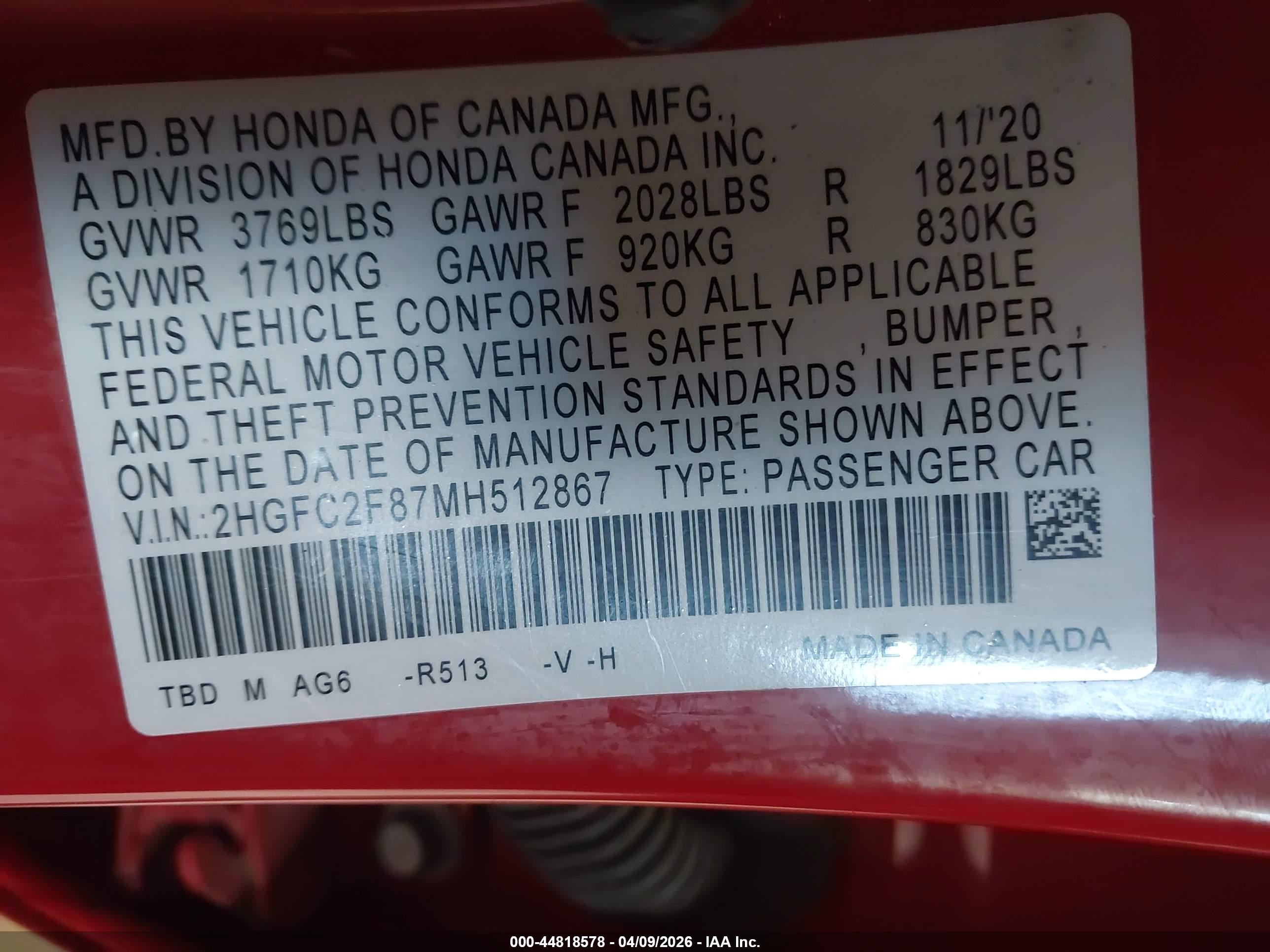 HONDA CIVIC image 9