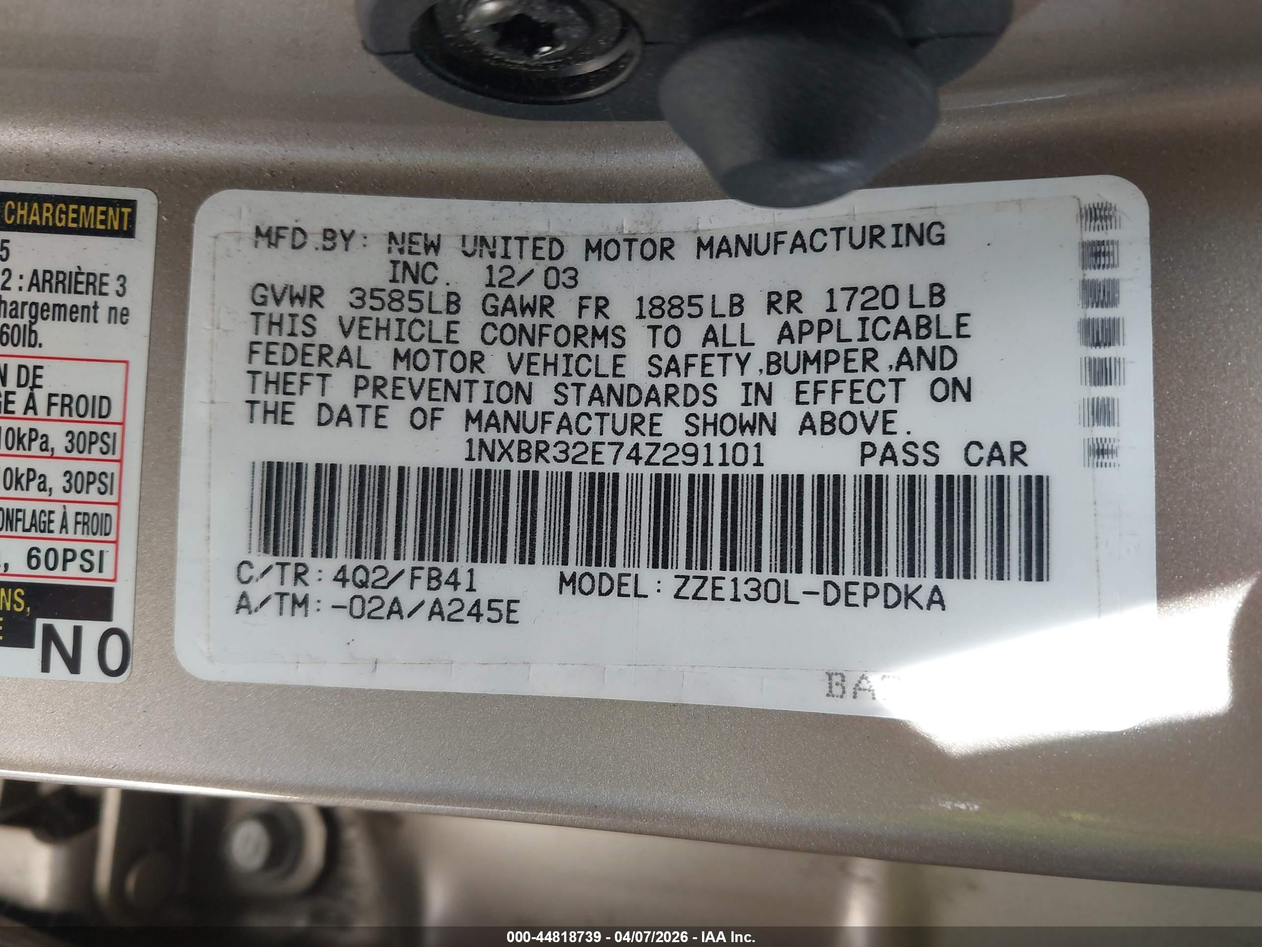 TOYOTA COROLLA image 9