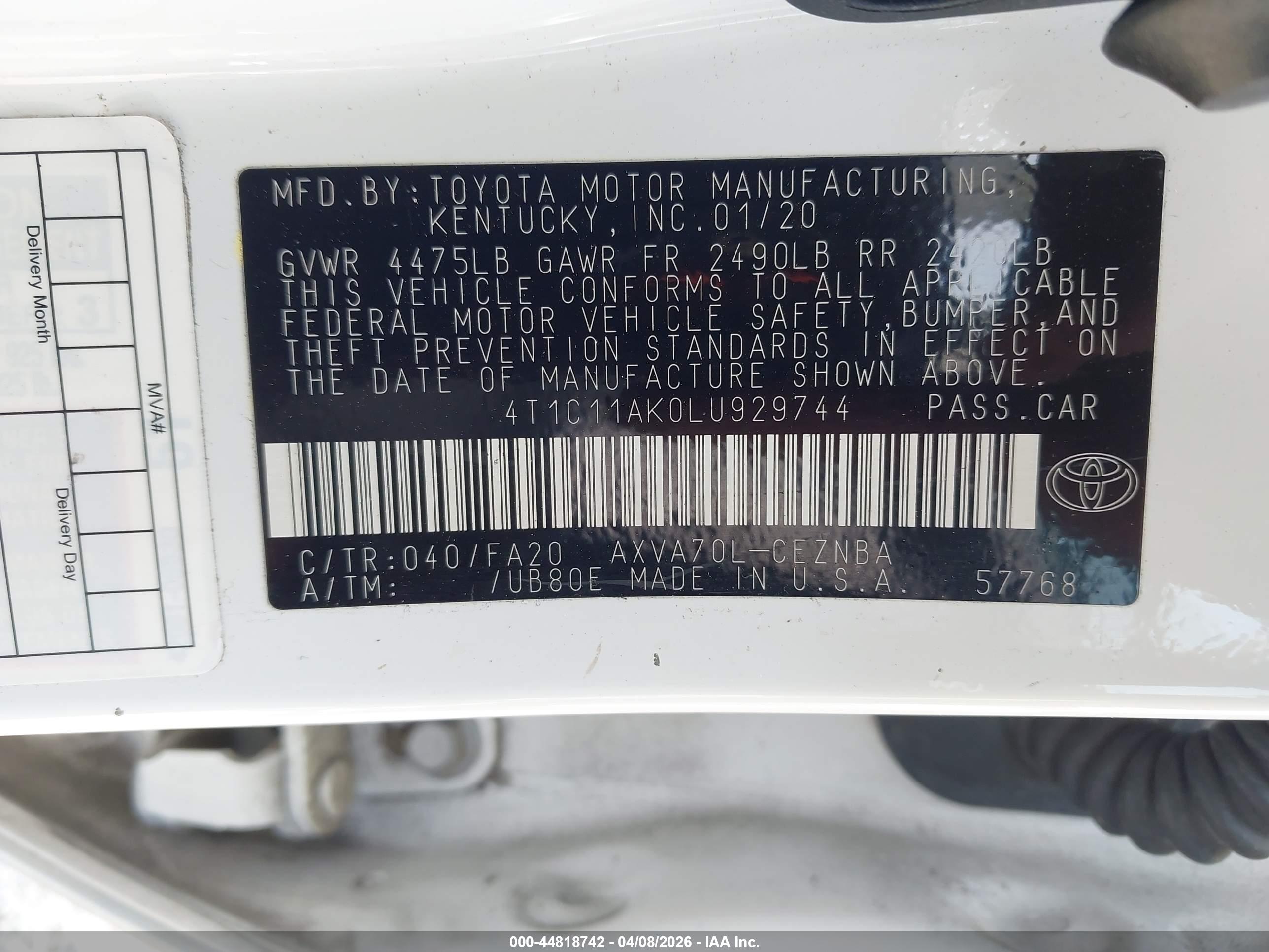 TOYOTA CAMRY image 9