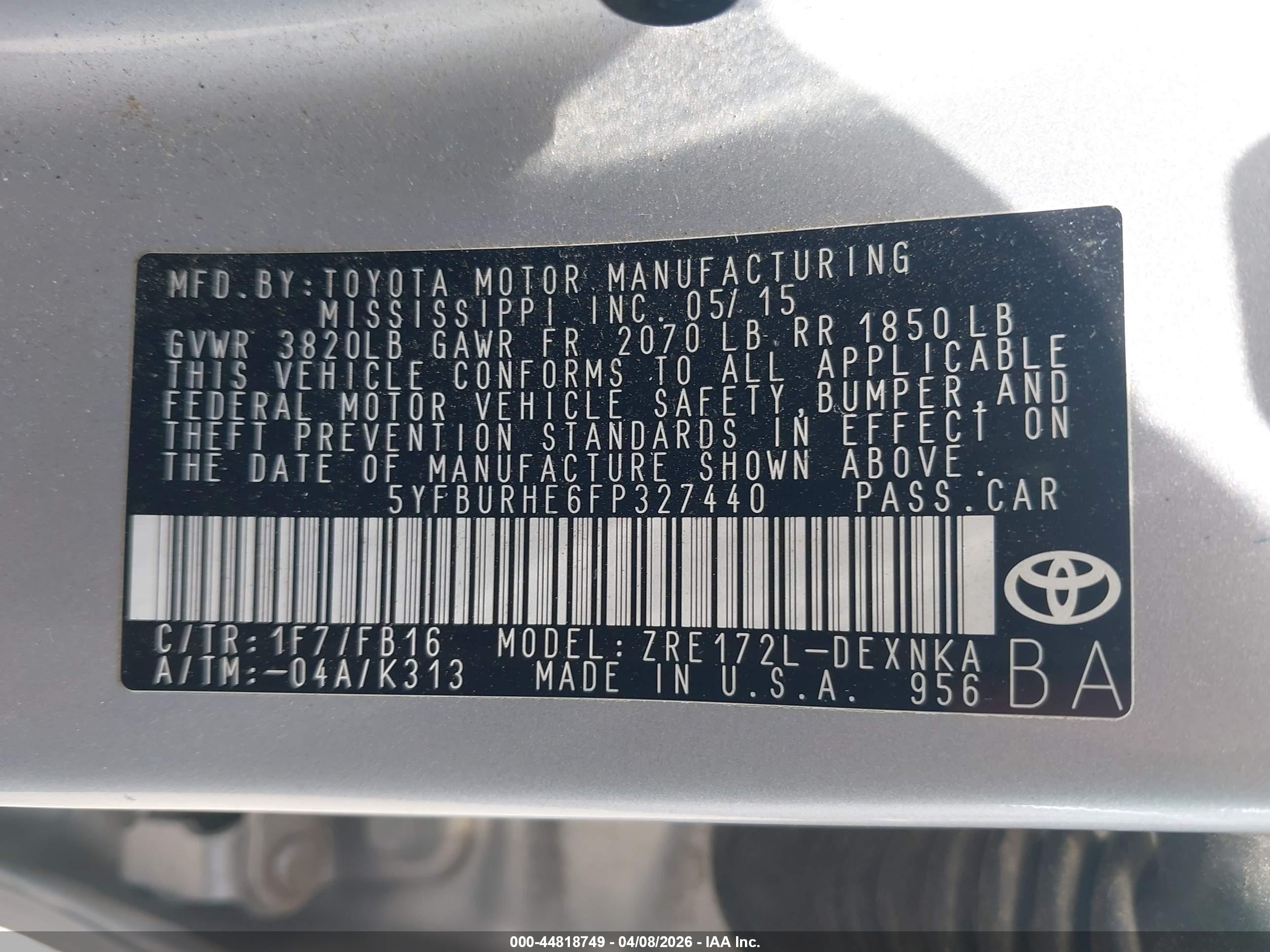 TOYOTA COROLLA image 9