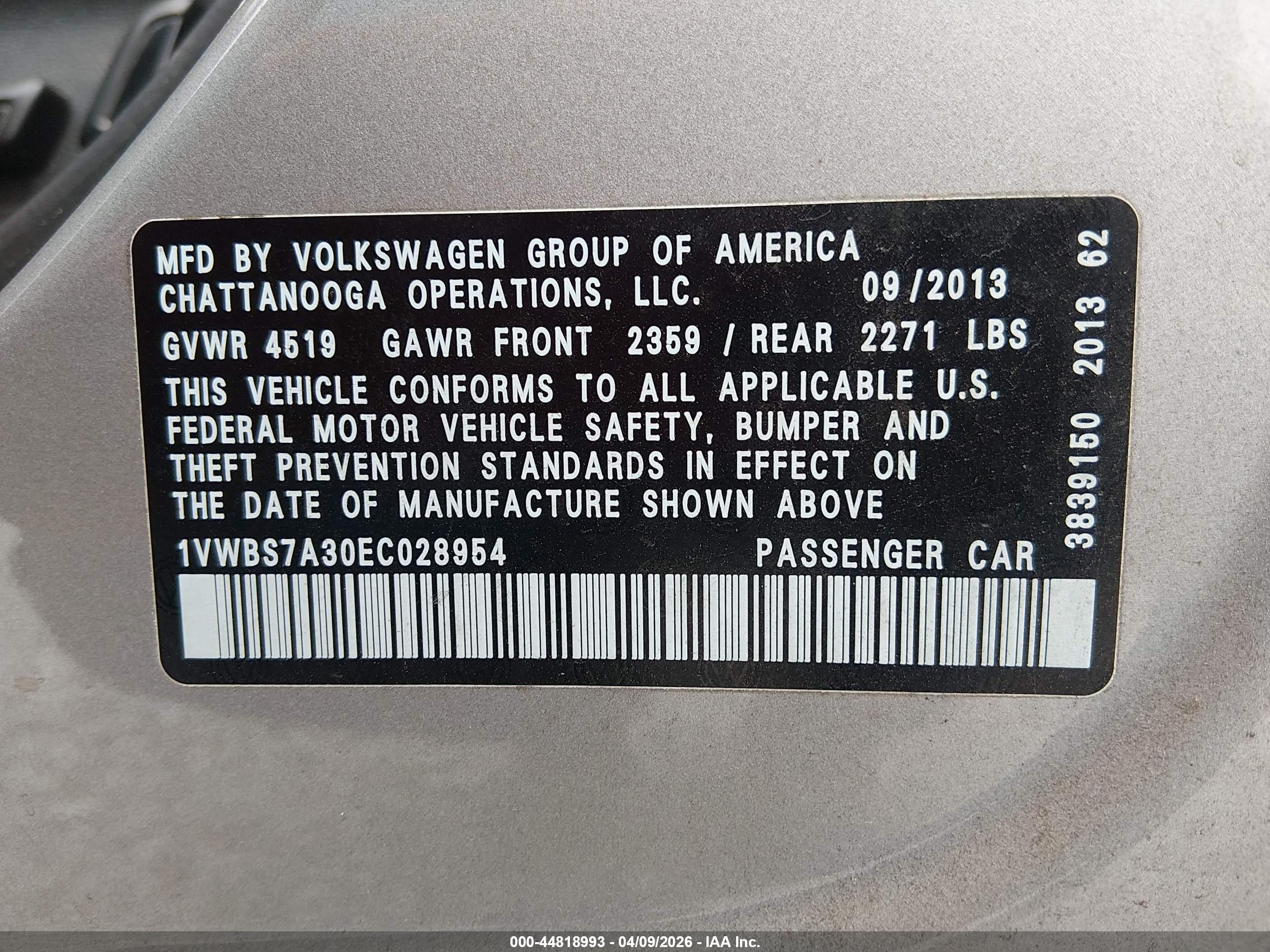 VOLKSWAGEN PASSAT image 9