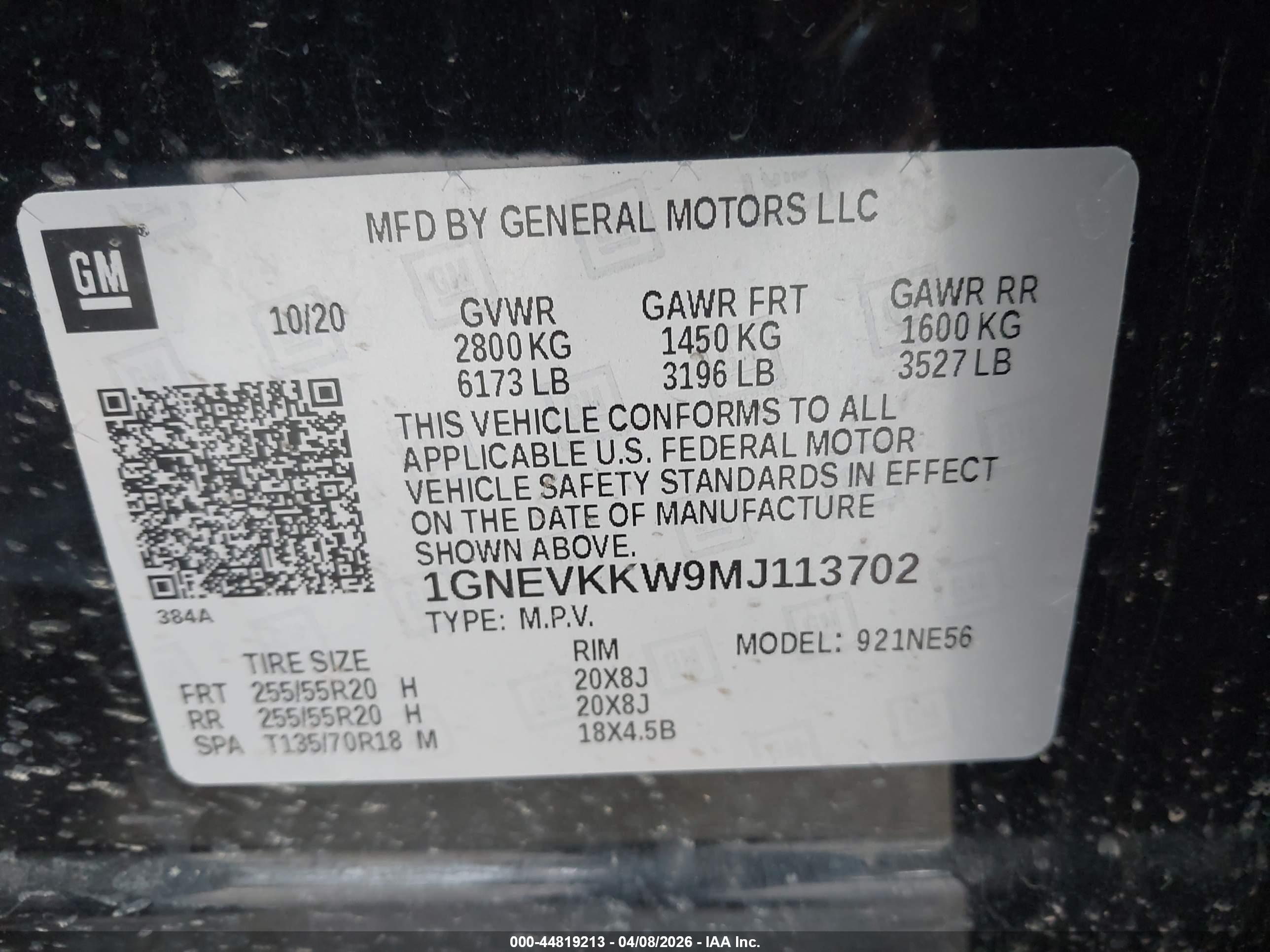 CHEVROLET TRAVERSE image 9