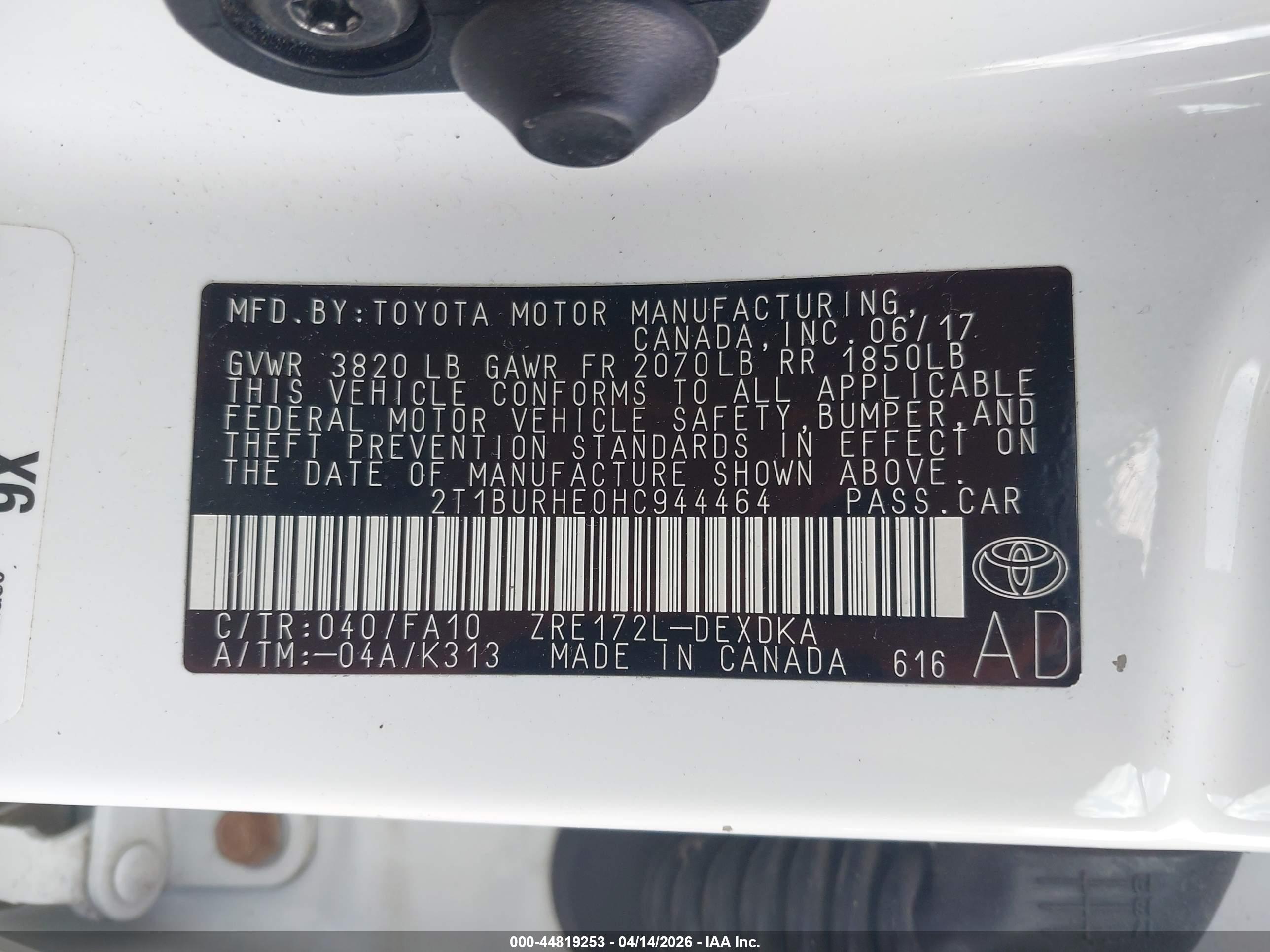 TOYOTA COROLLA image 9
