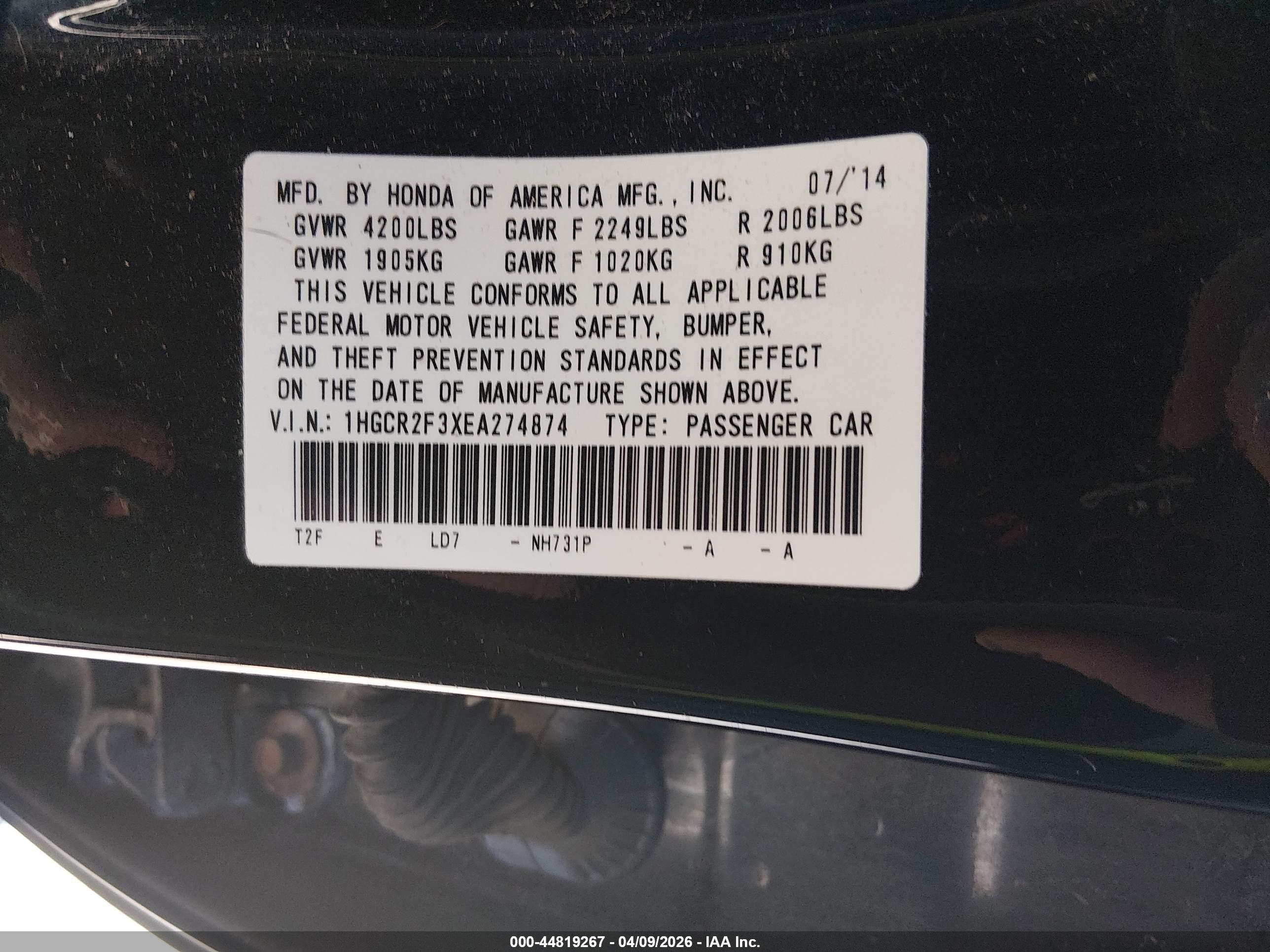 HONDA ACCORD image 9