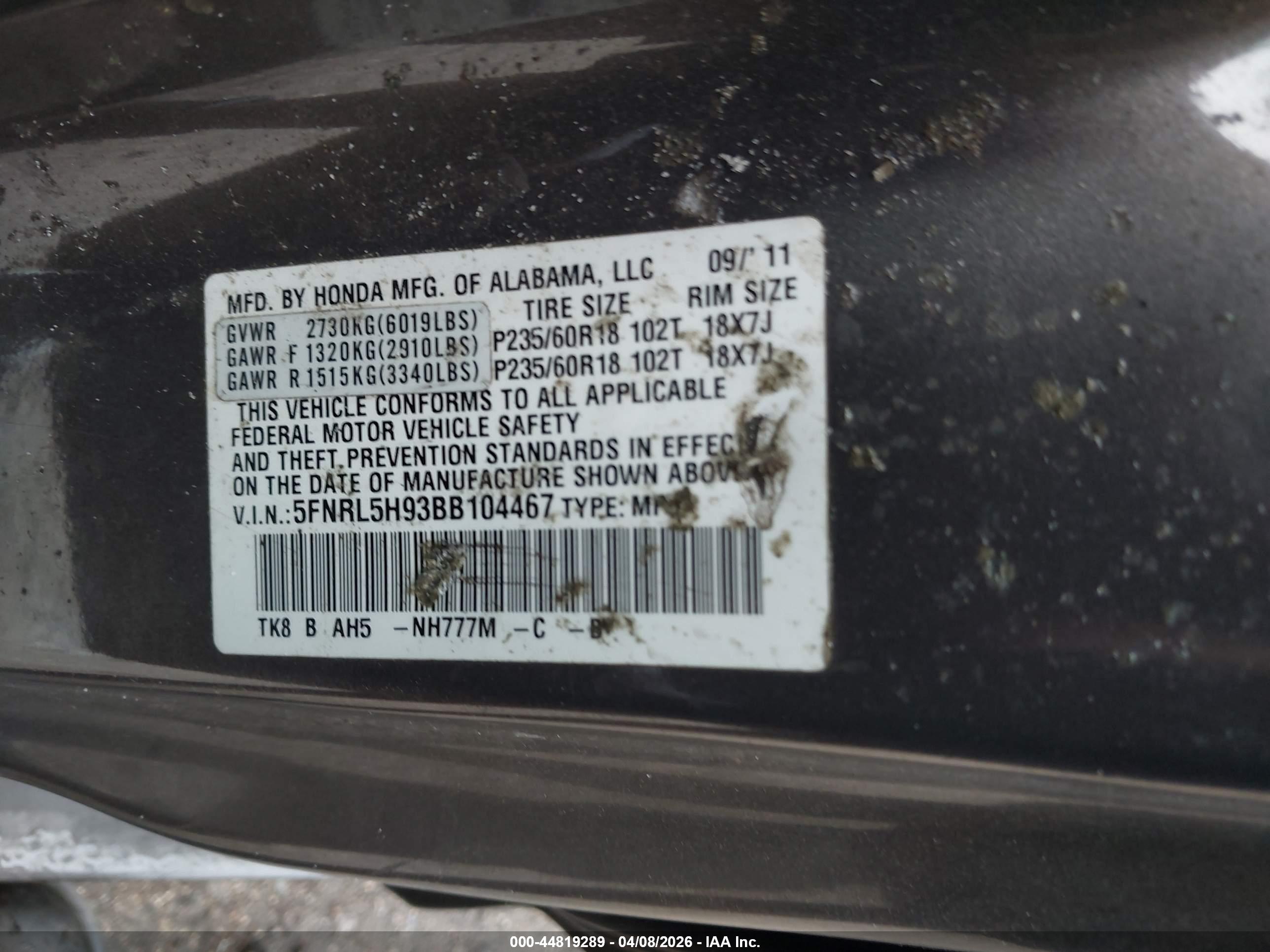 HONDA ODYSSEY image 9