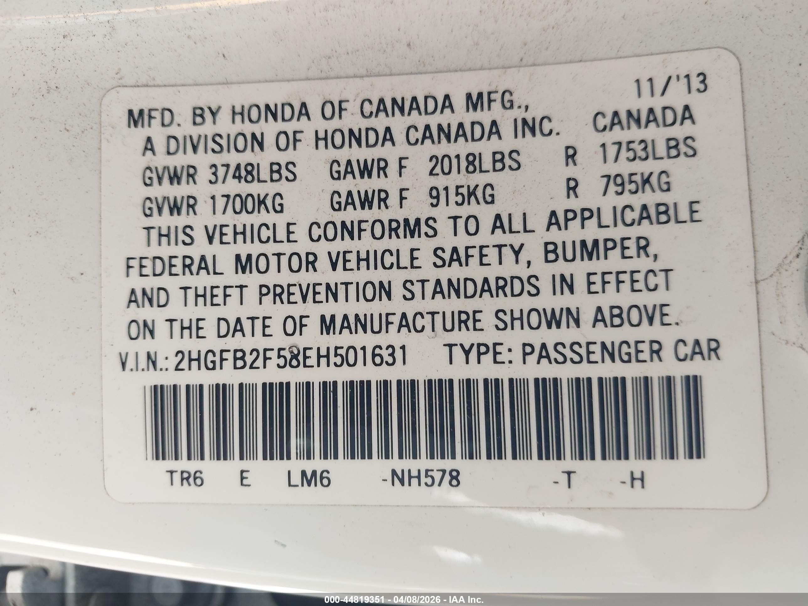 HONDA CIVIC image 9
