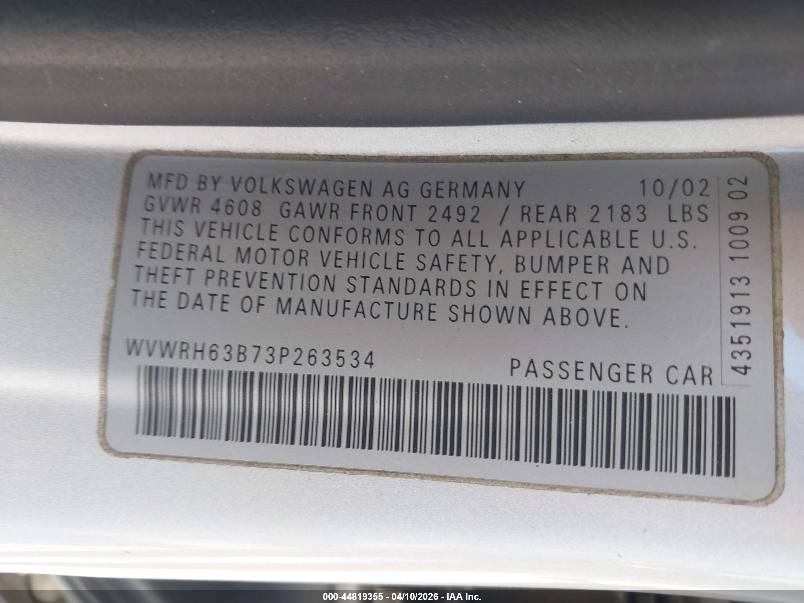 VOLKSWAGEN PASSAT image 9