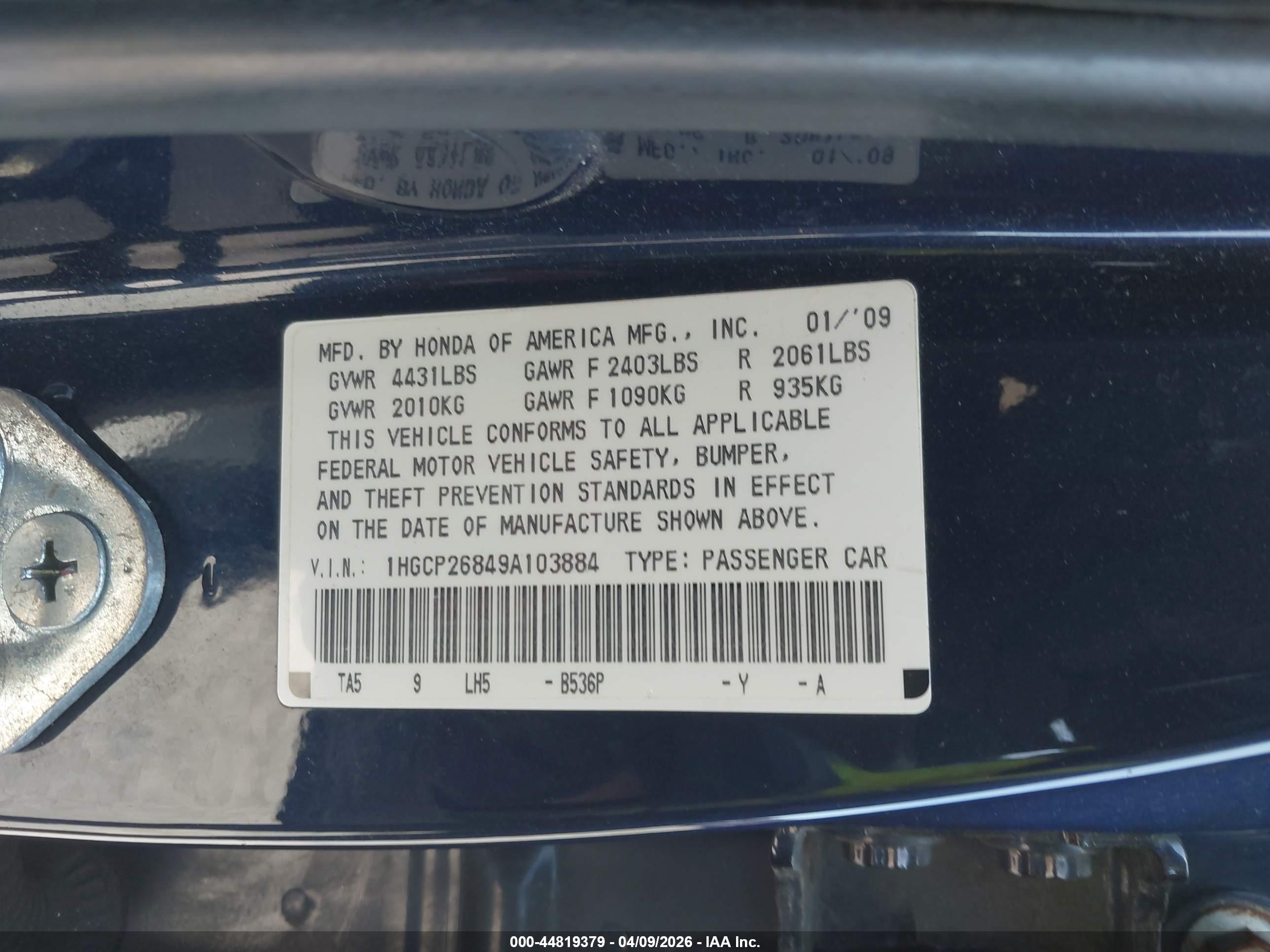 HONDA ACCORD image 9