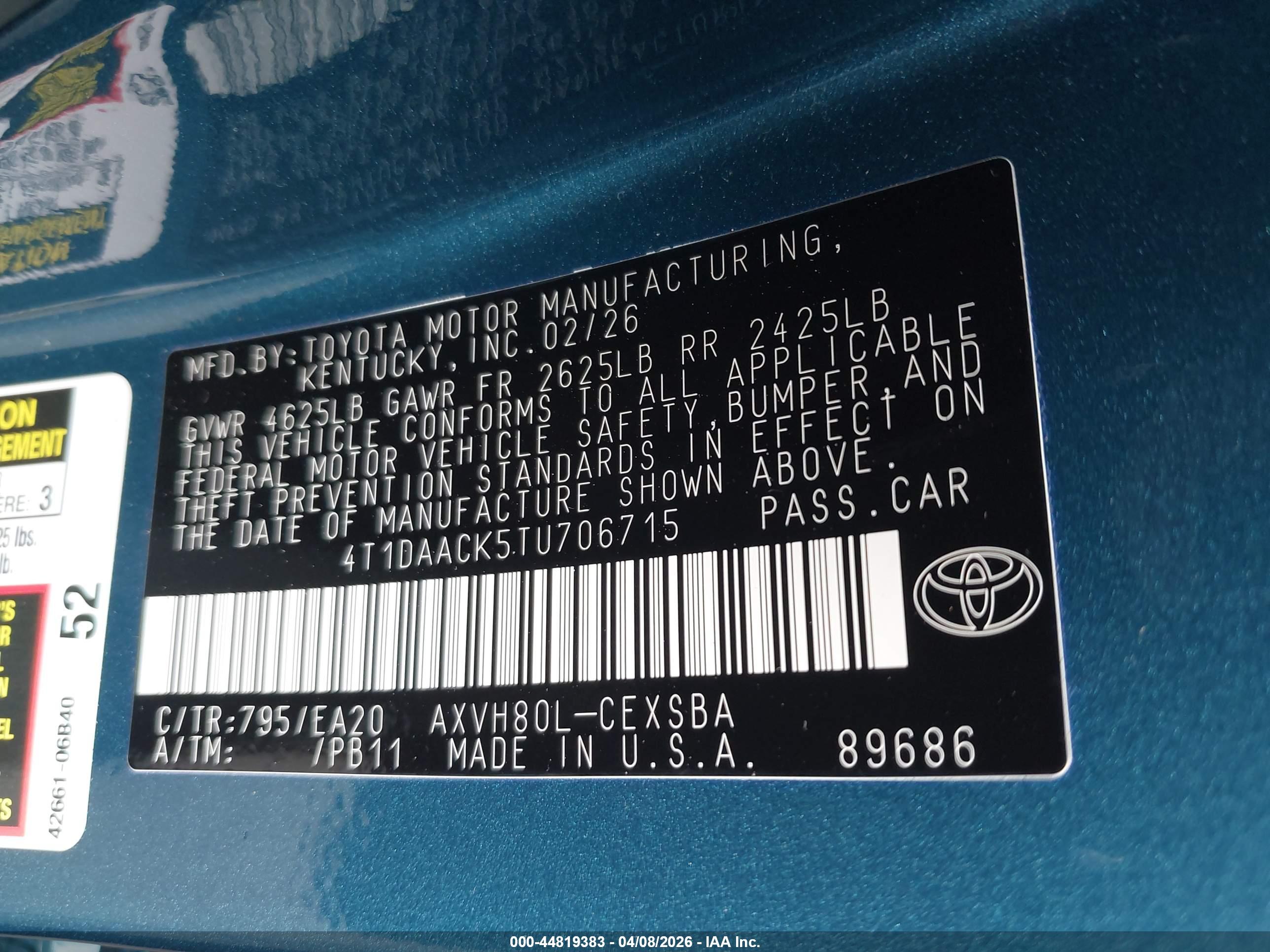 TOYOTA CAMRY image 9