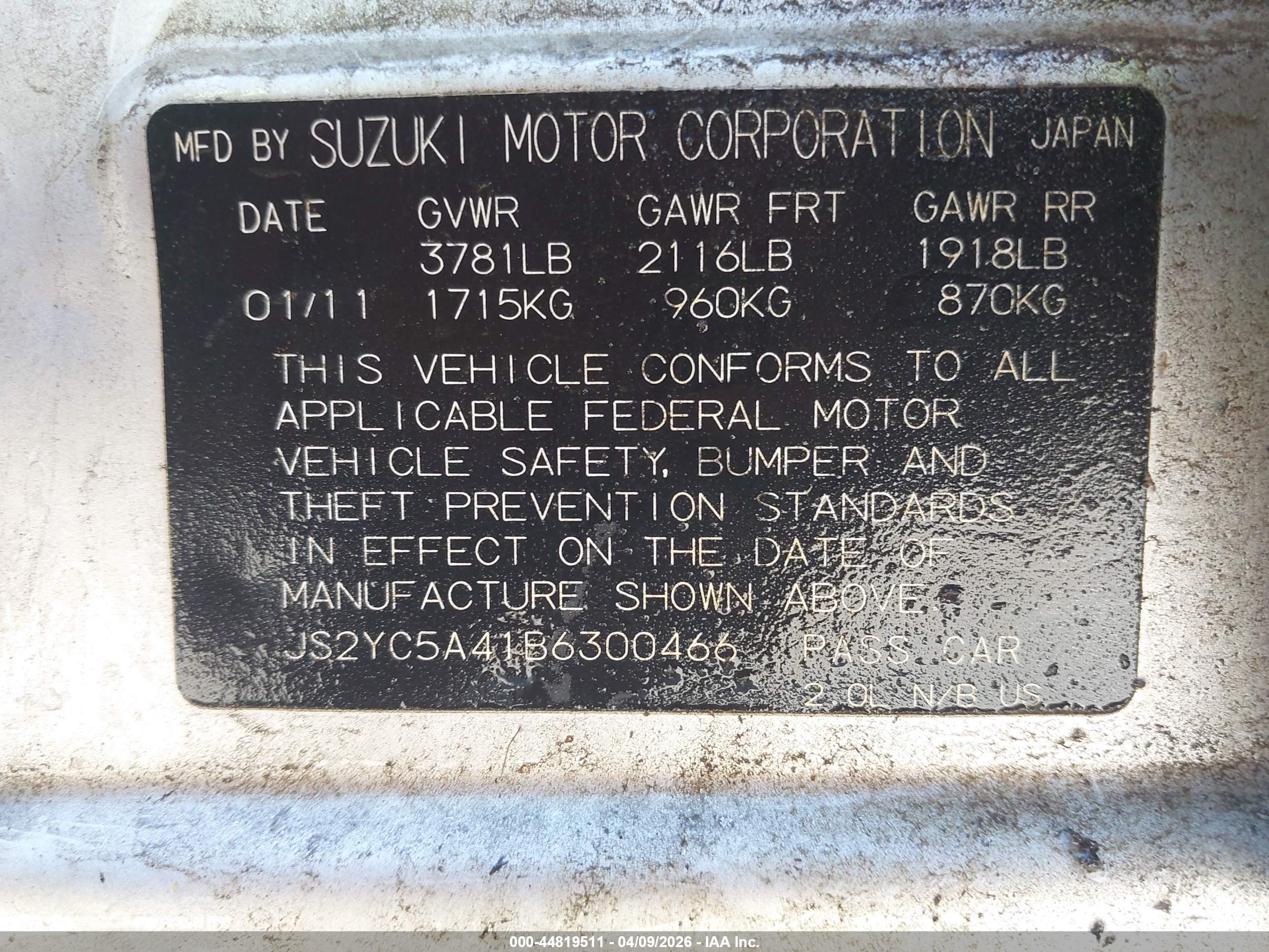 SUZUKI SX4 image 9
