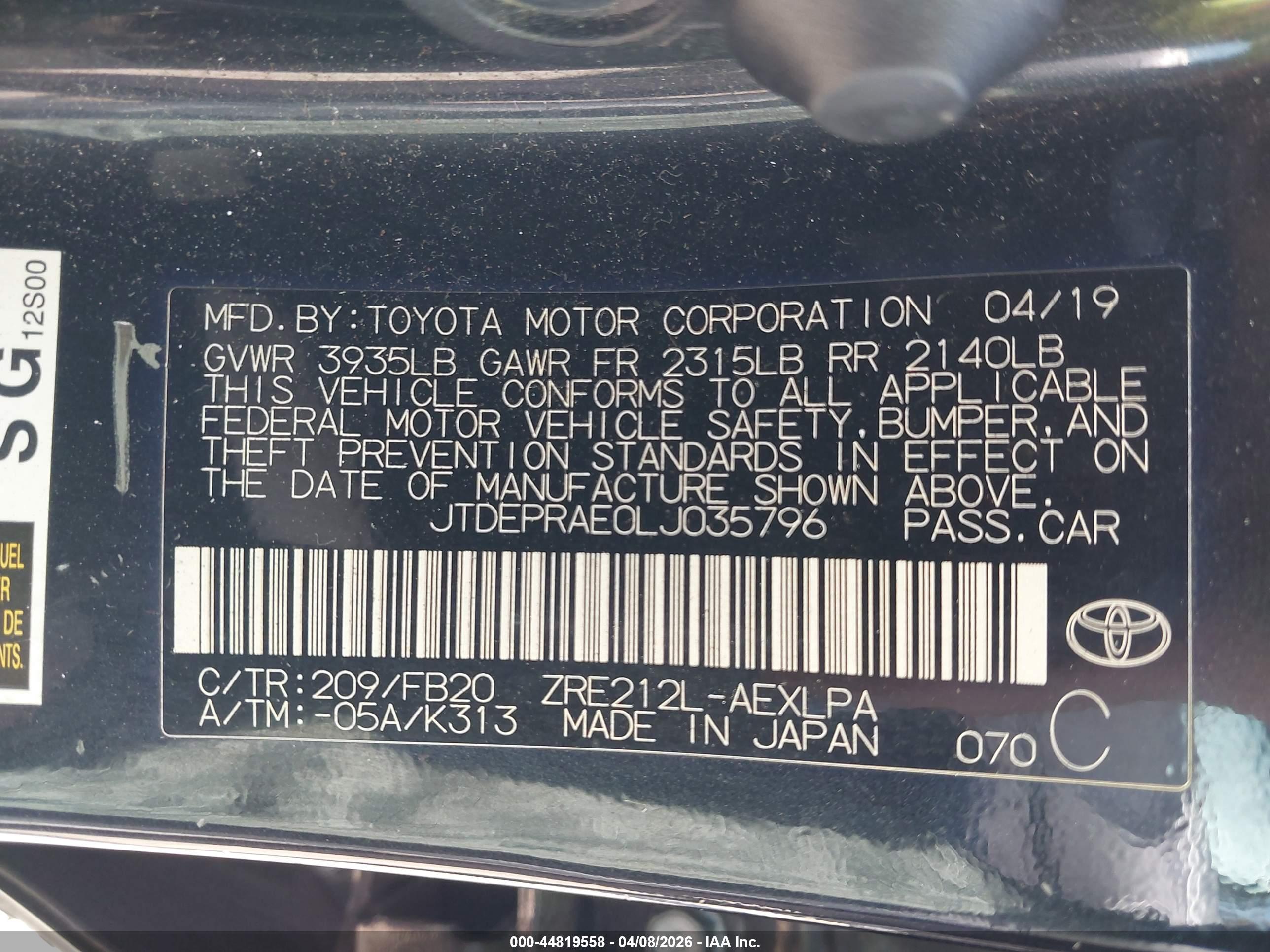 TOYOTA COROLLA image 9