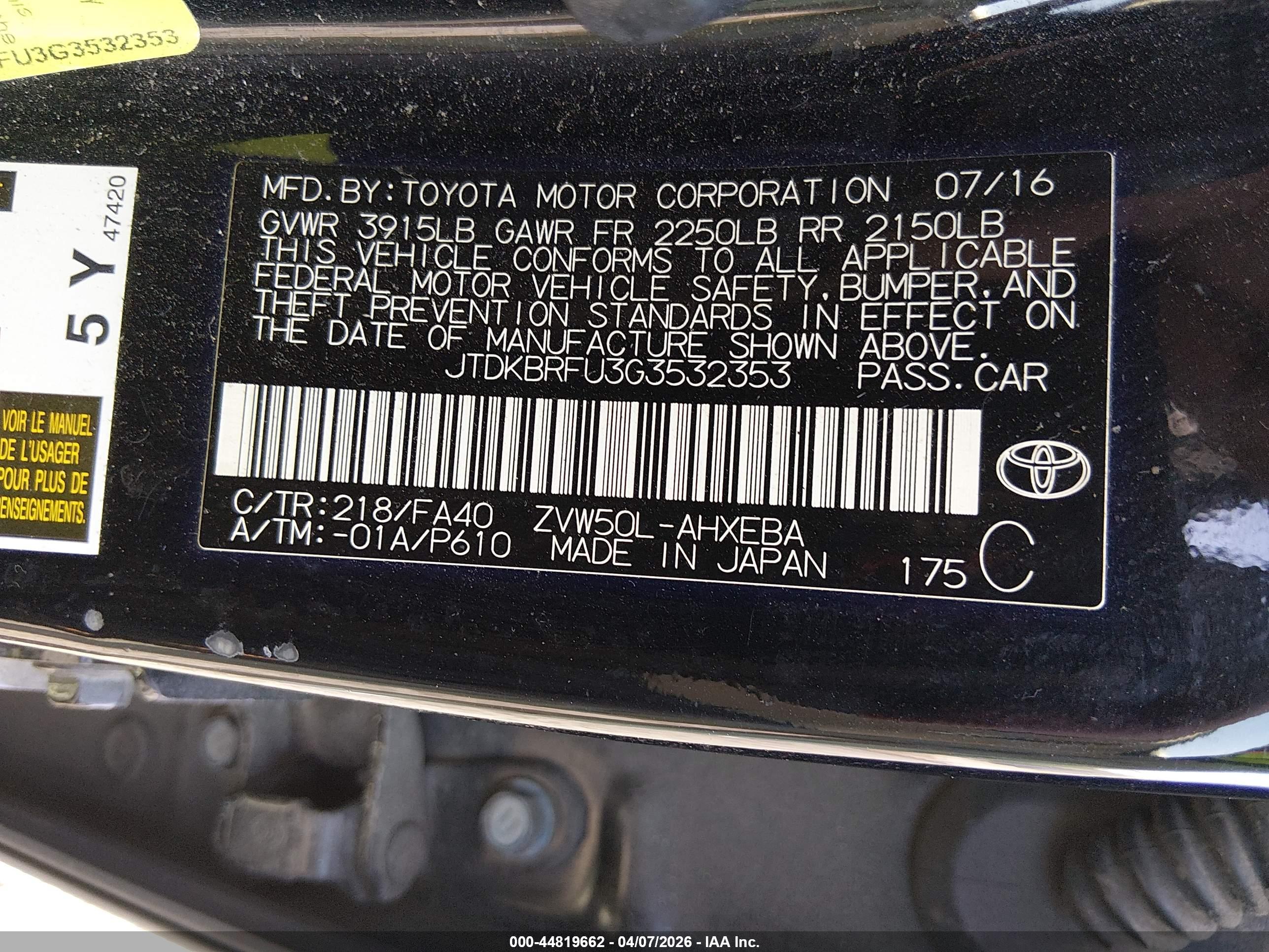 TOYOTA PRIUS image 9