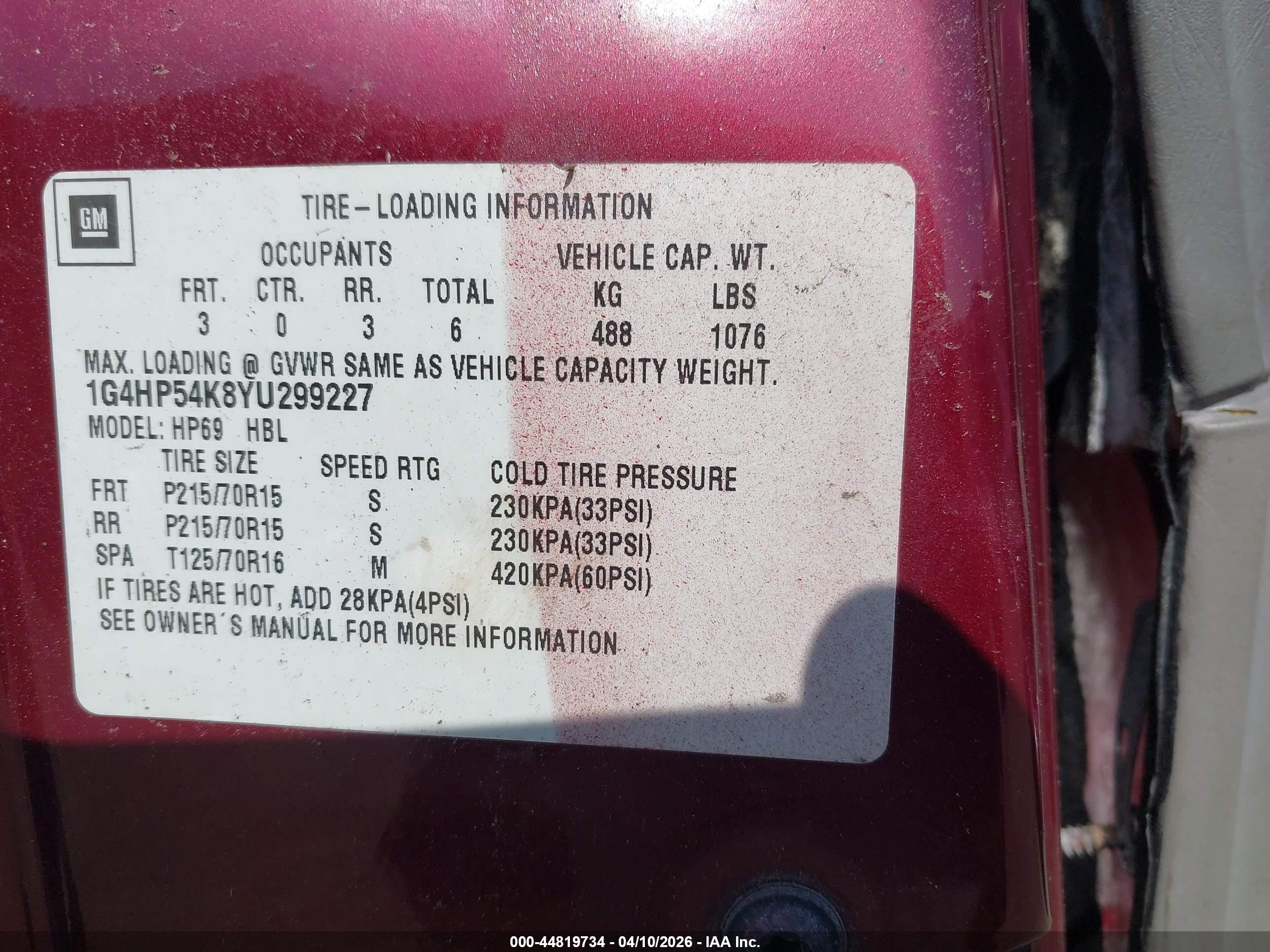 BUICK LESABRE image 9