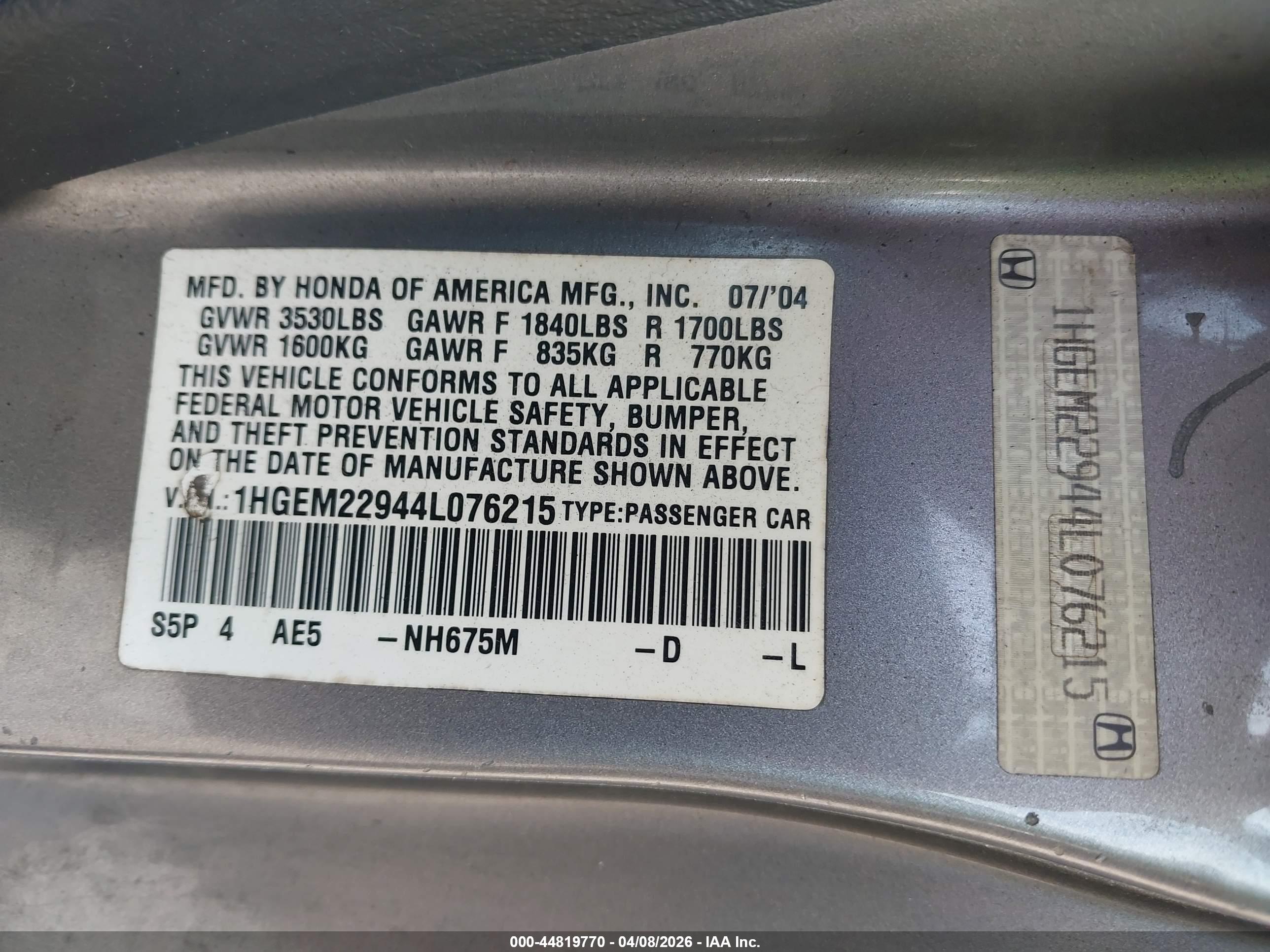 HONDA CIVIC image 9