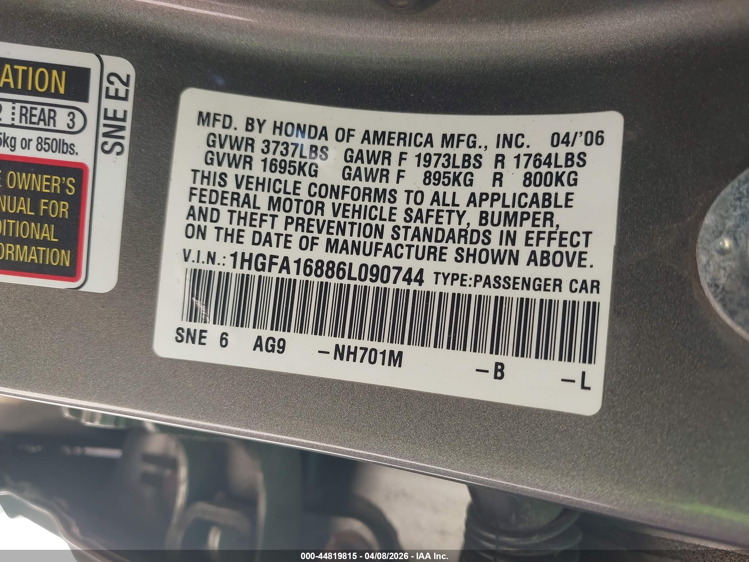 HONDA CIVIC image 9