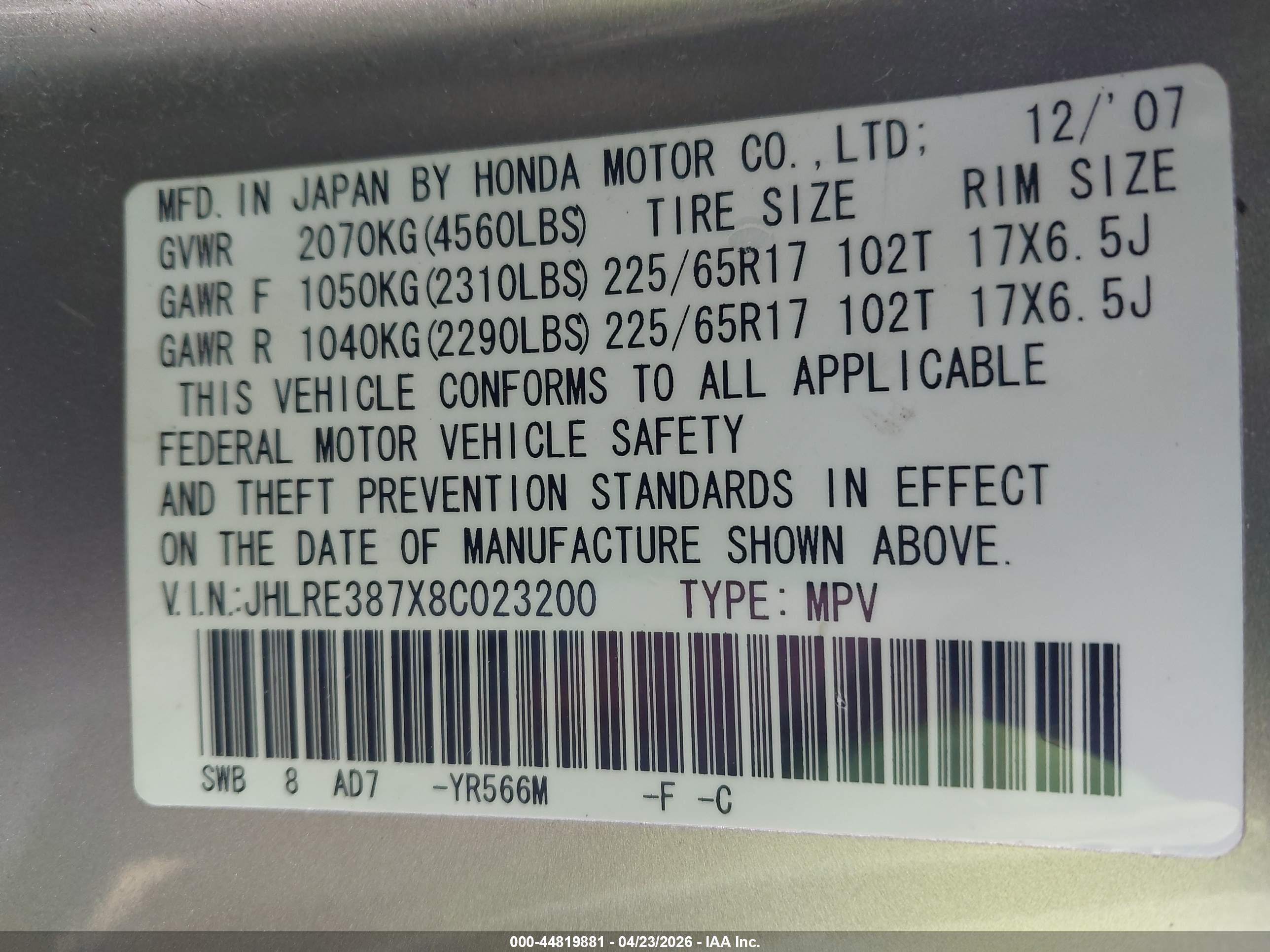 HONDA CR-V image 9