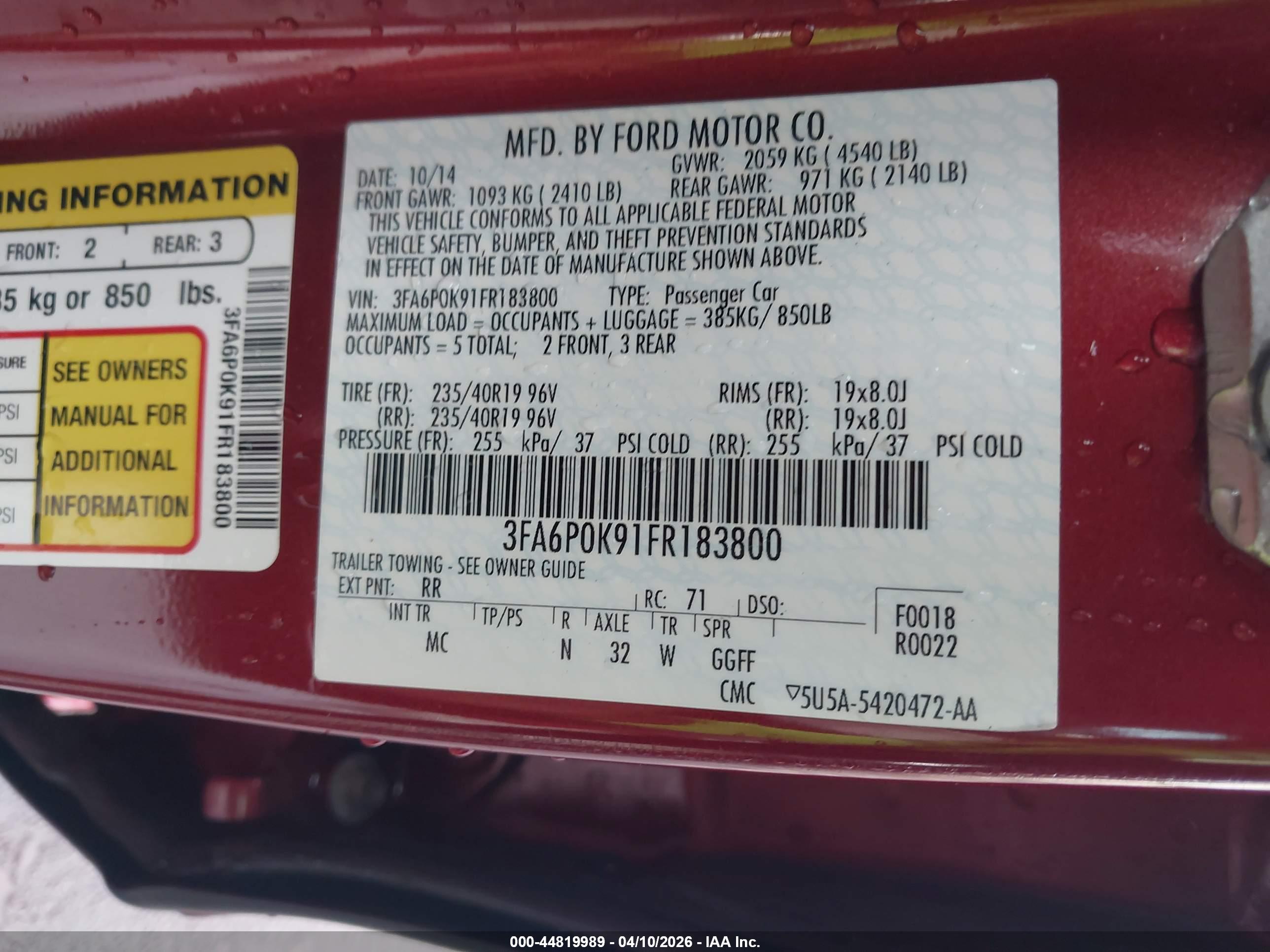 FORD FUSION image 9