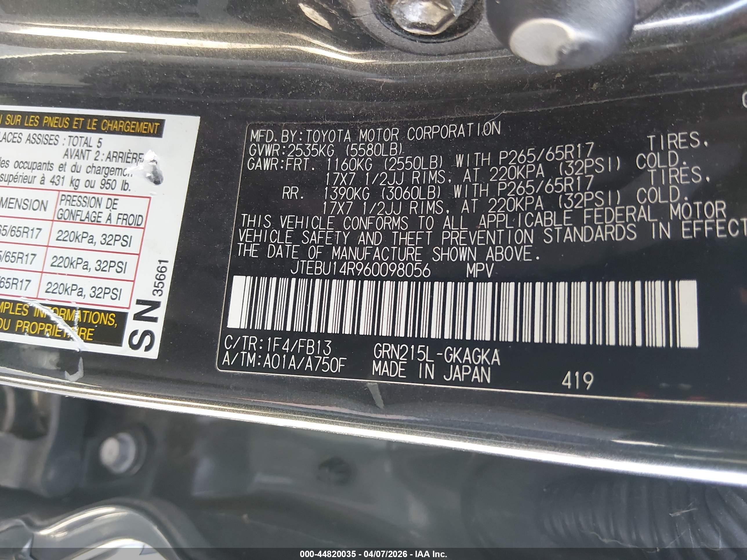 TOYOTA 4RUNNER image 9