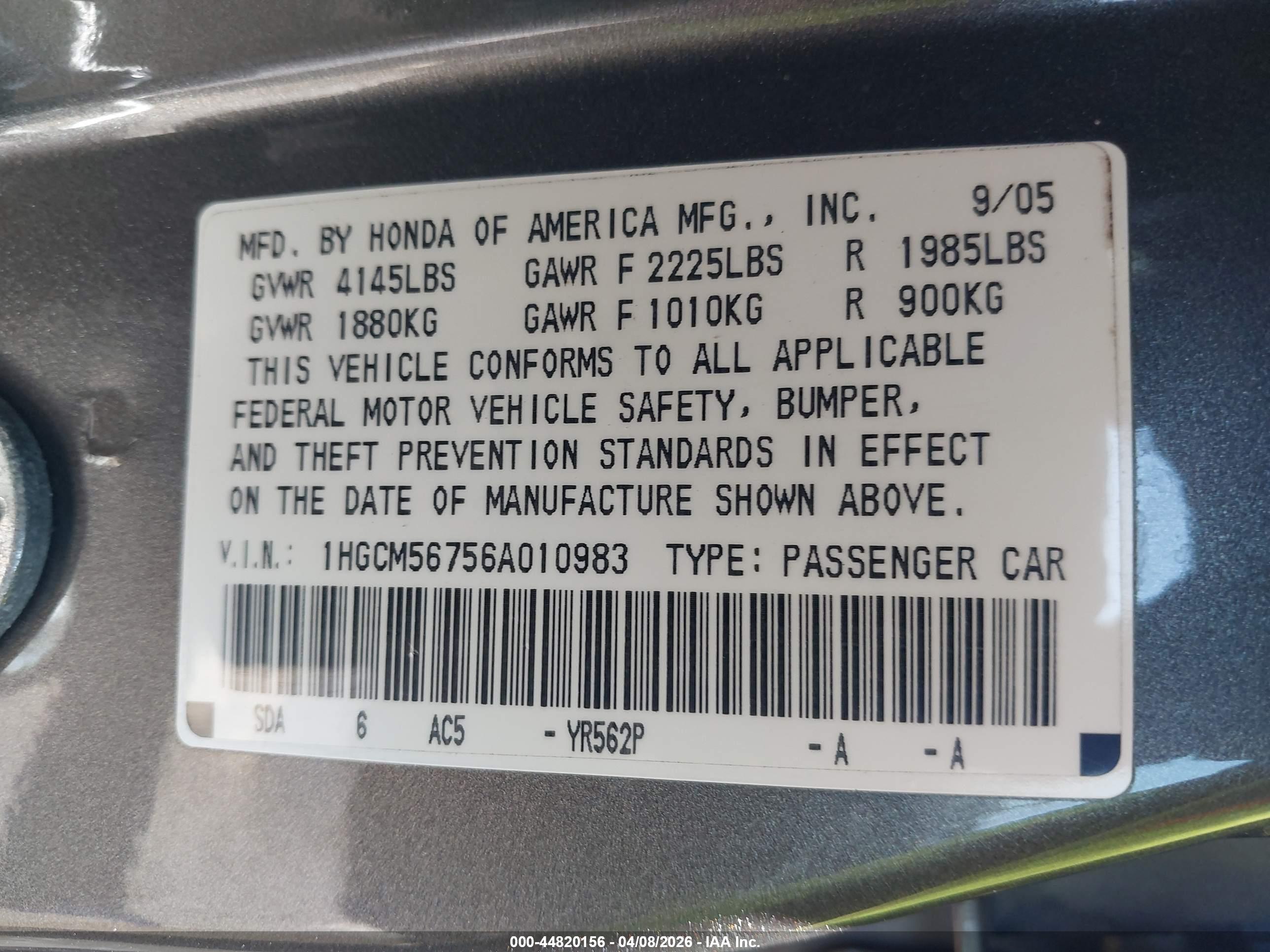 HONDA ACCORD image 9