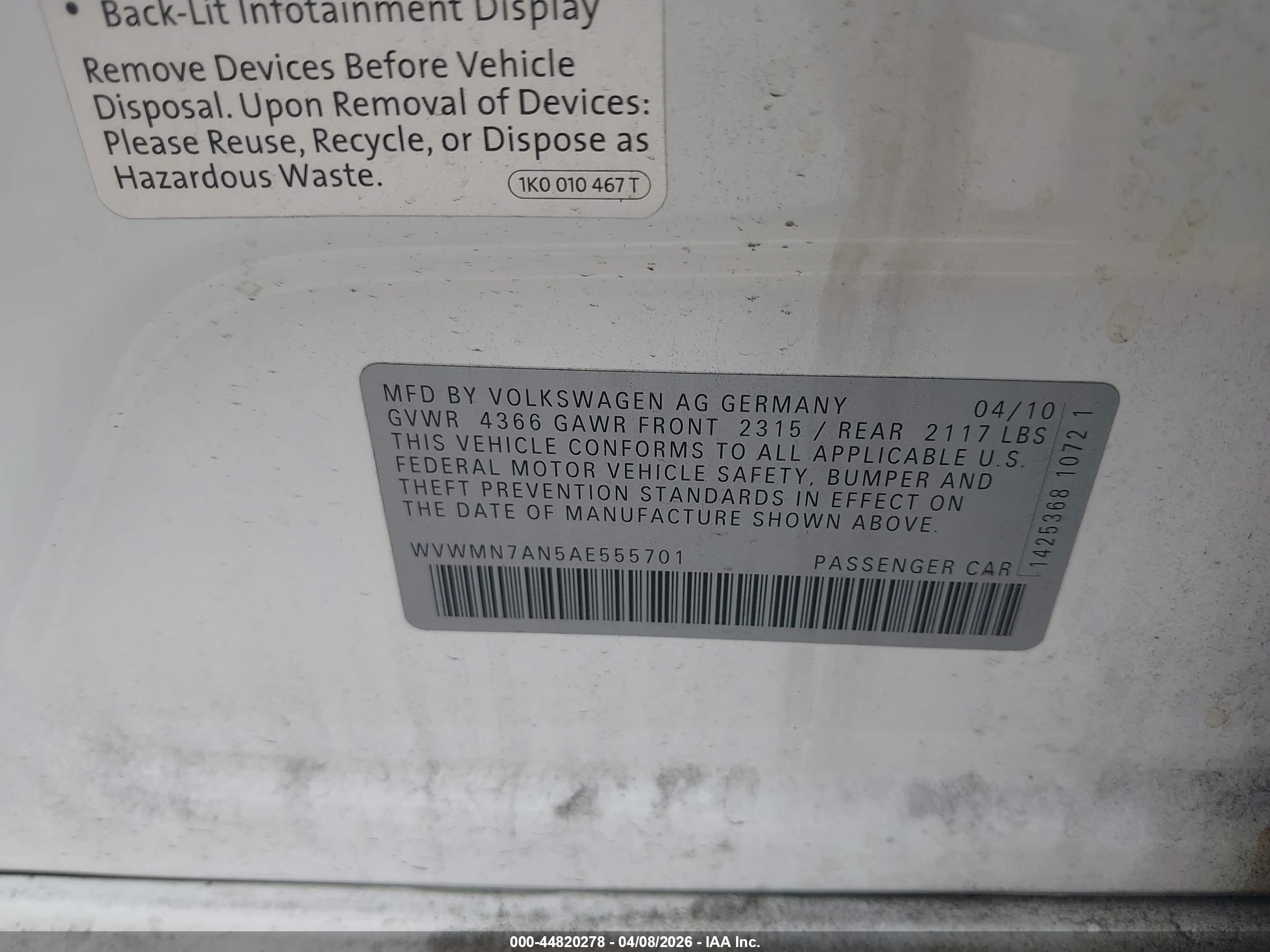 VOLKSWAGEN CC image 9