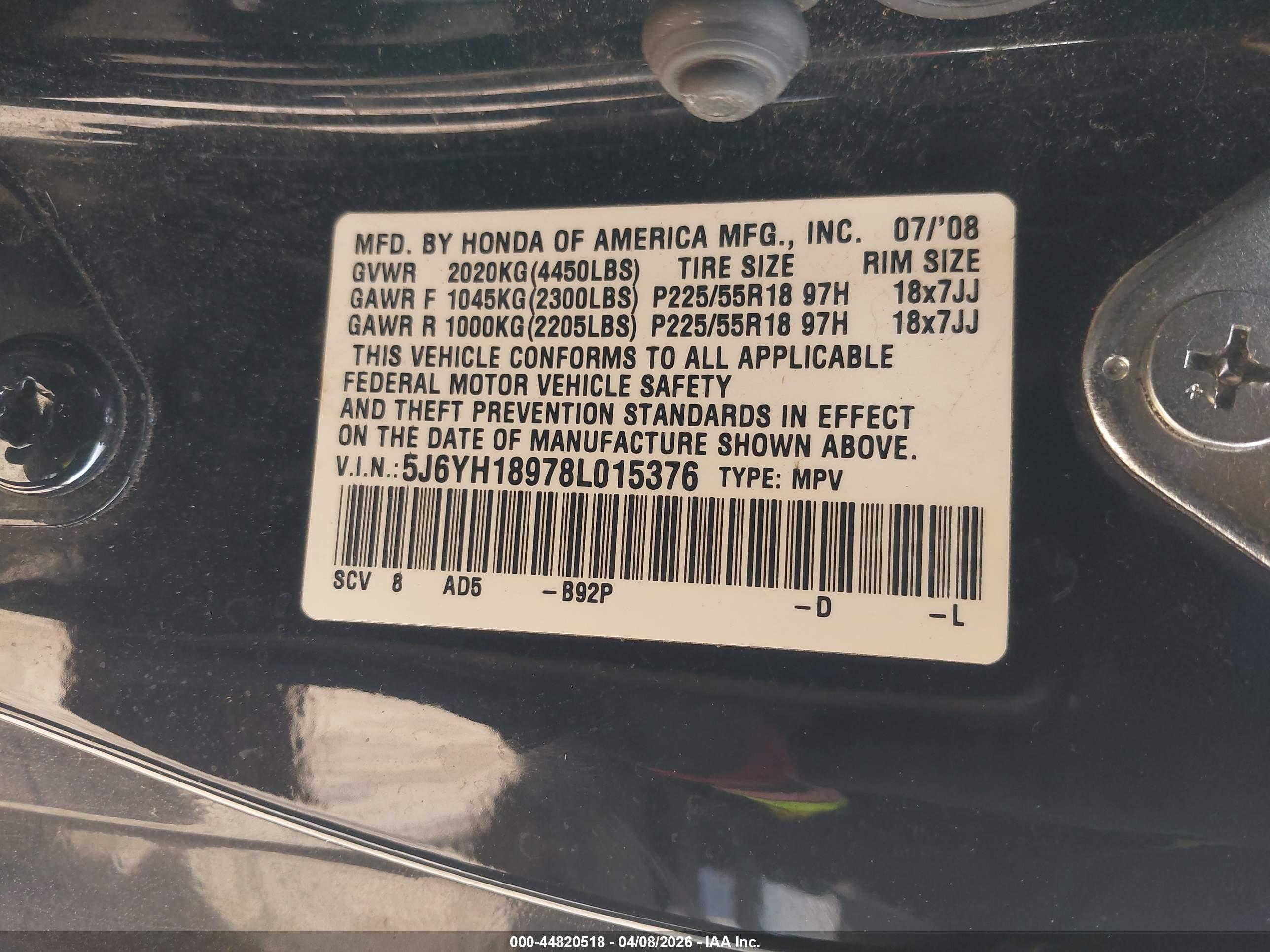 HONDA ELEMENT image 9