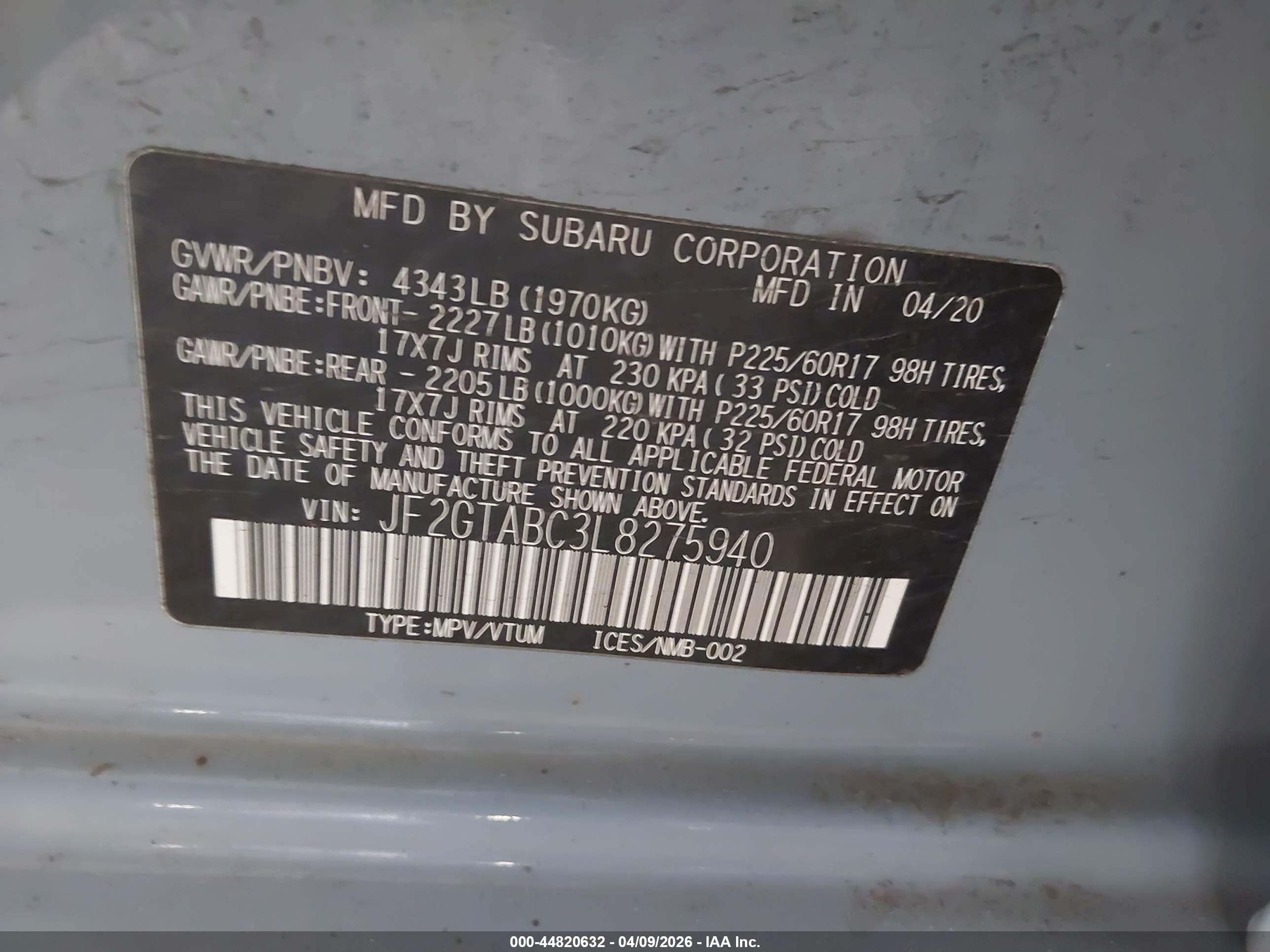 SUBARU CROSSTREK image 9
