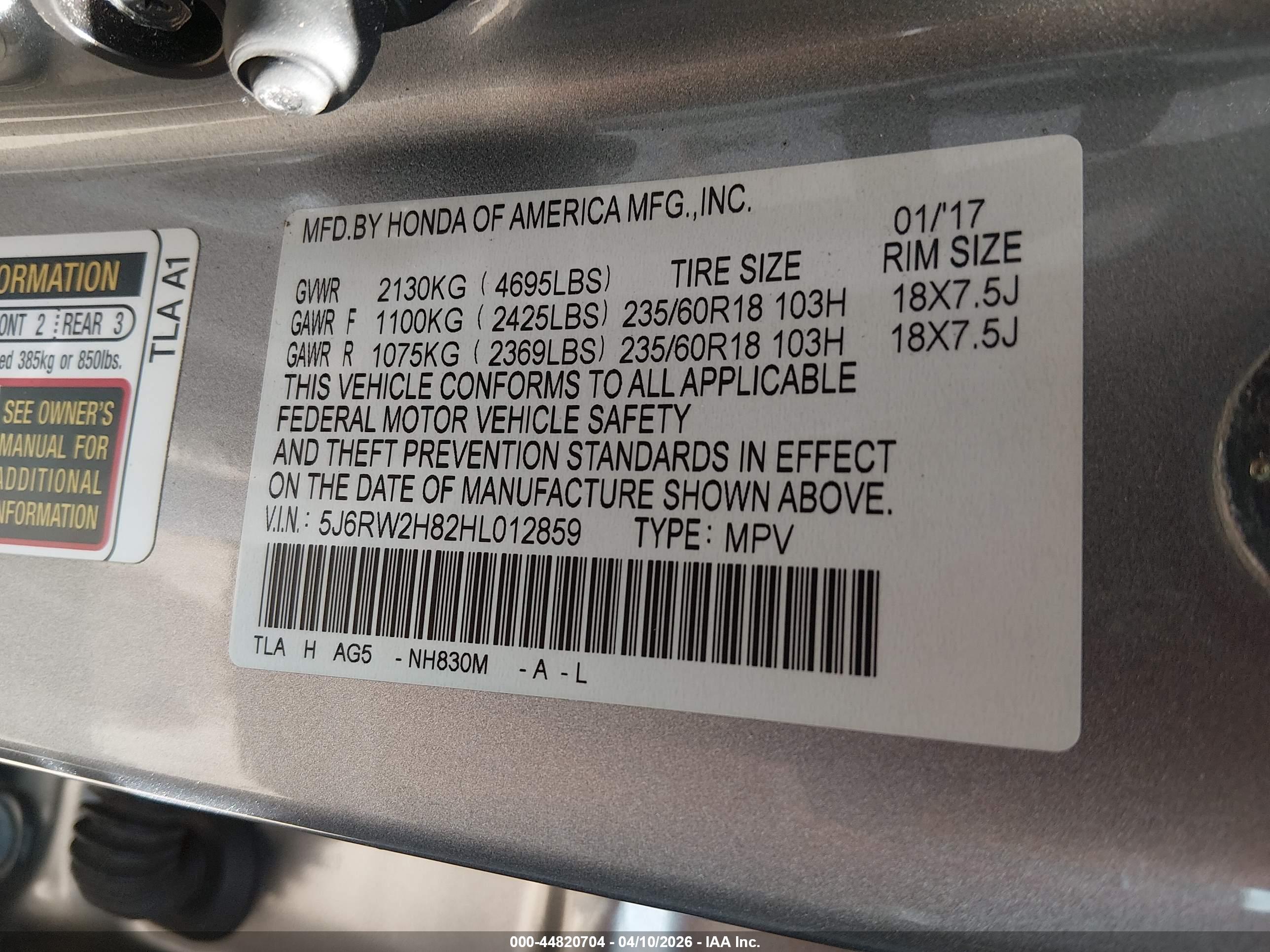 HONDA CR-V image 9