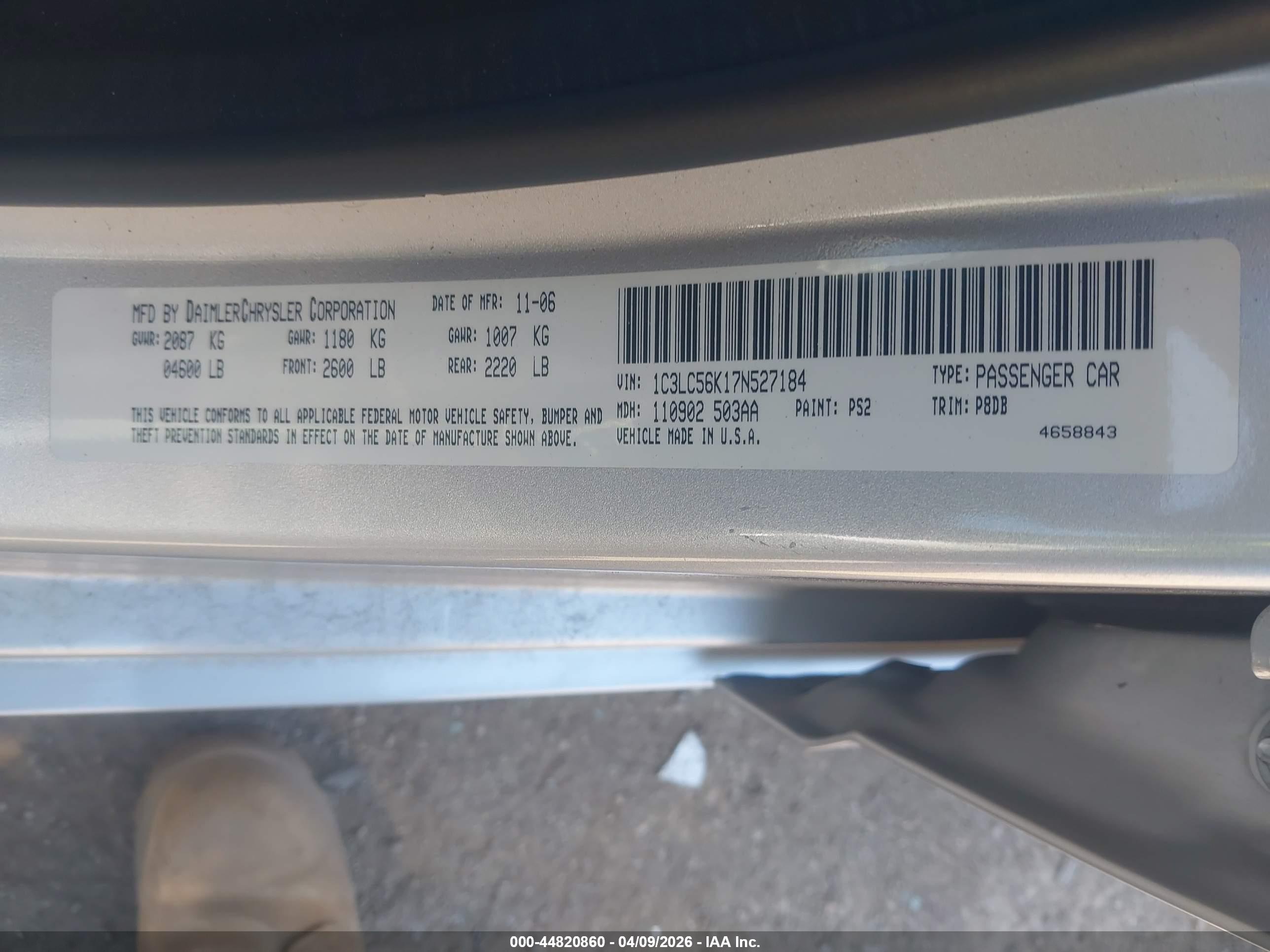 CHRYSLER SEBRING image 9