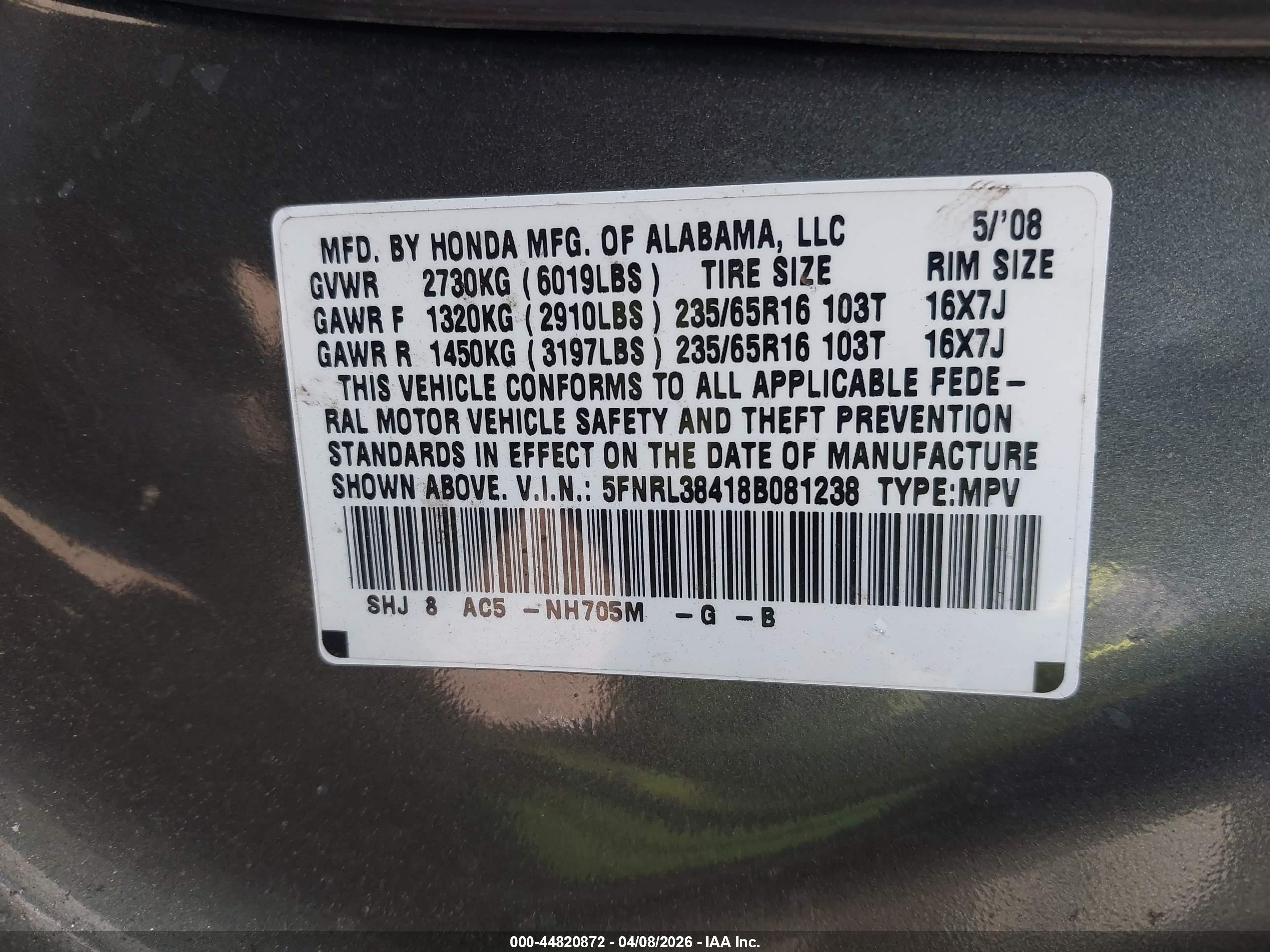 HONDA ODYSSEY image 9