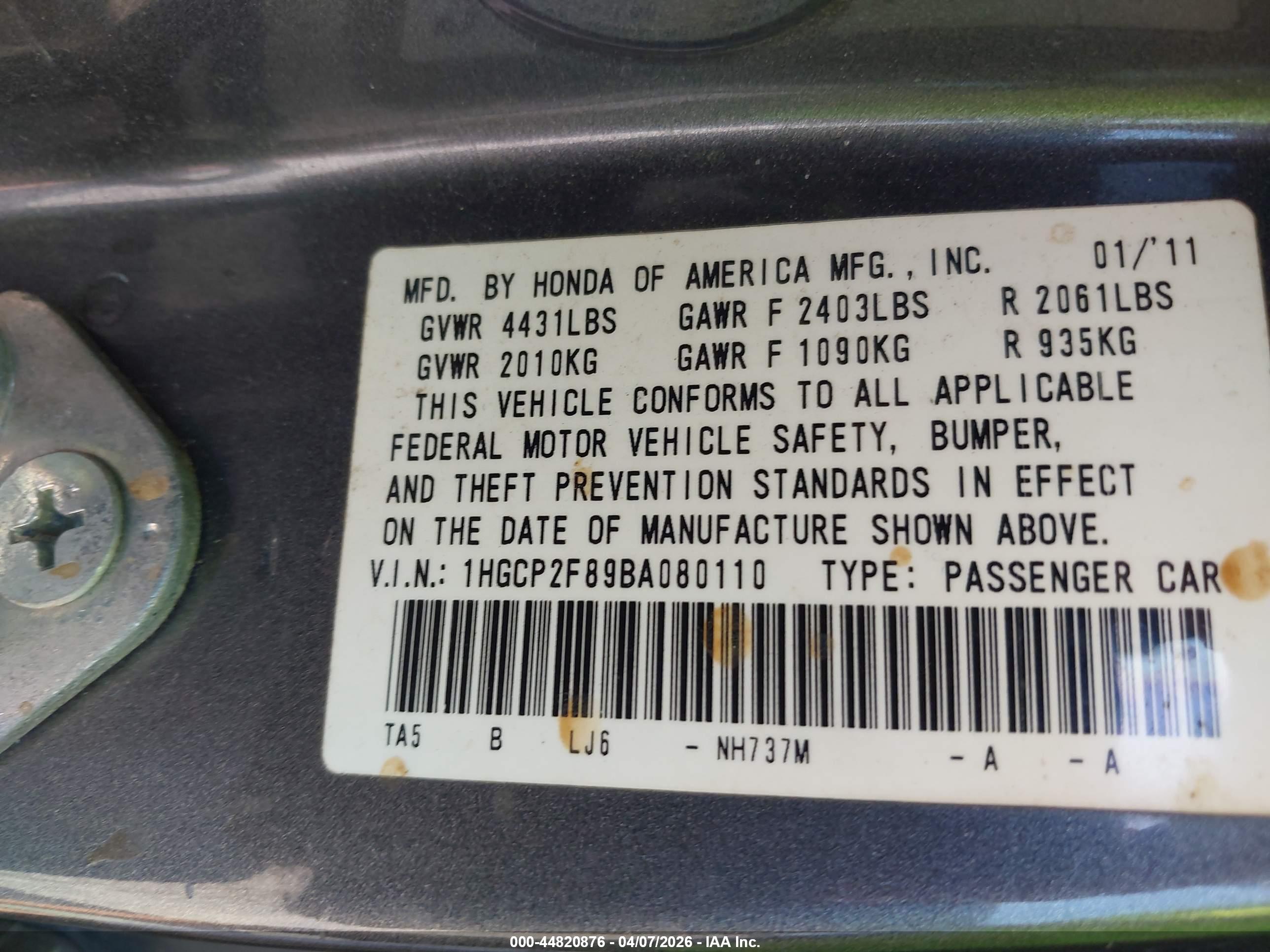 HONDA ACCORD image 9