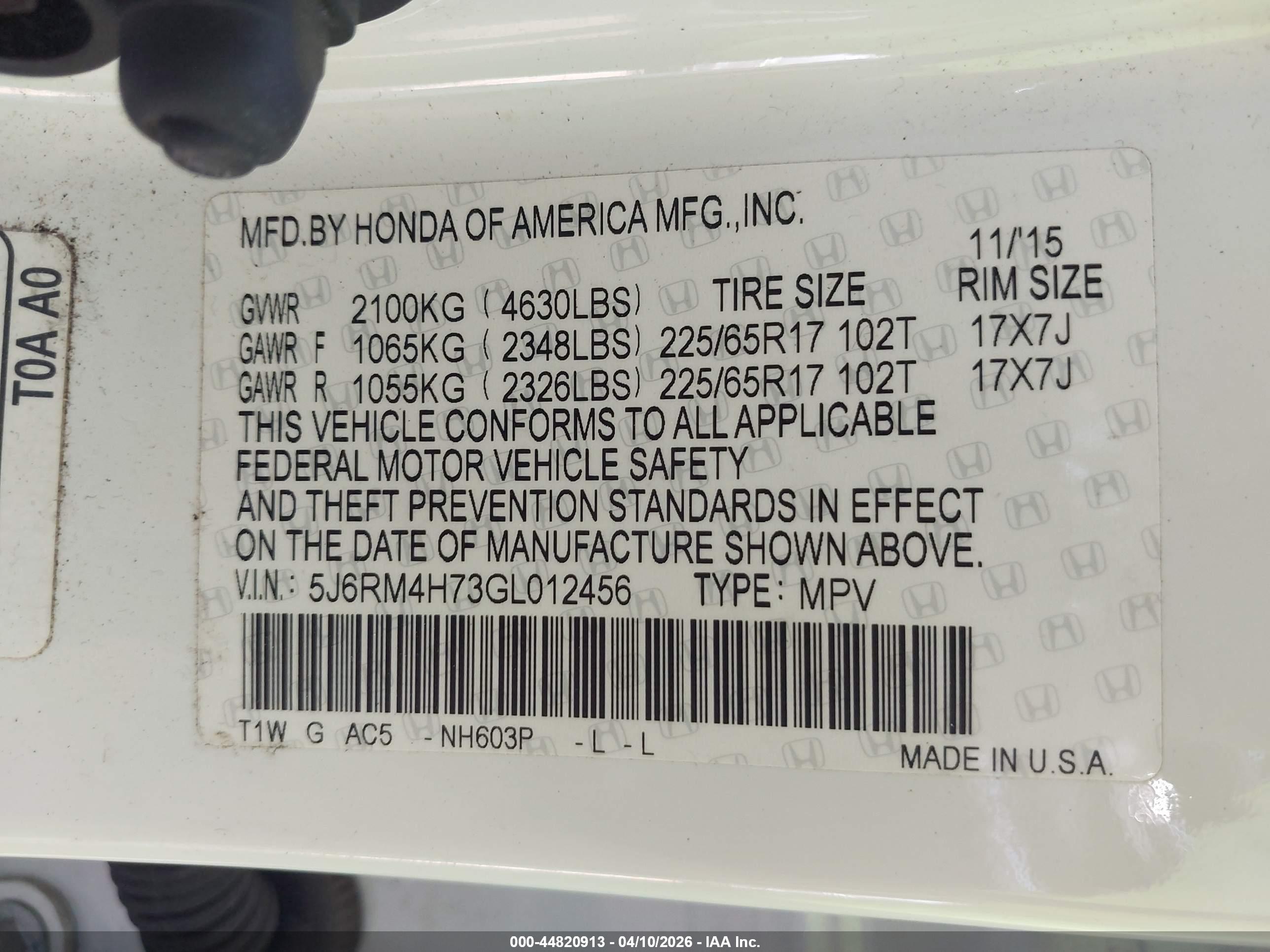 HONDA CR-V image 9