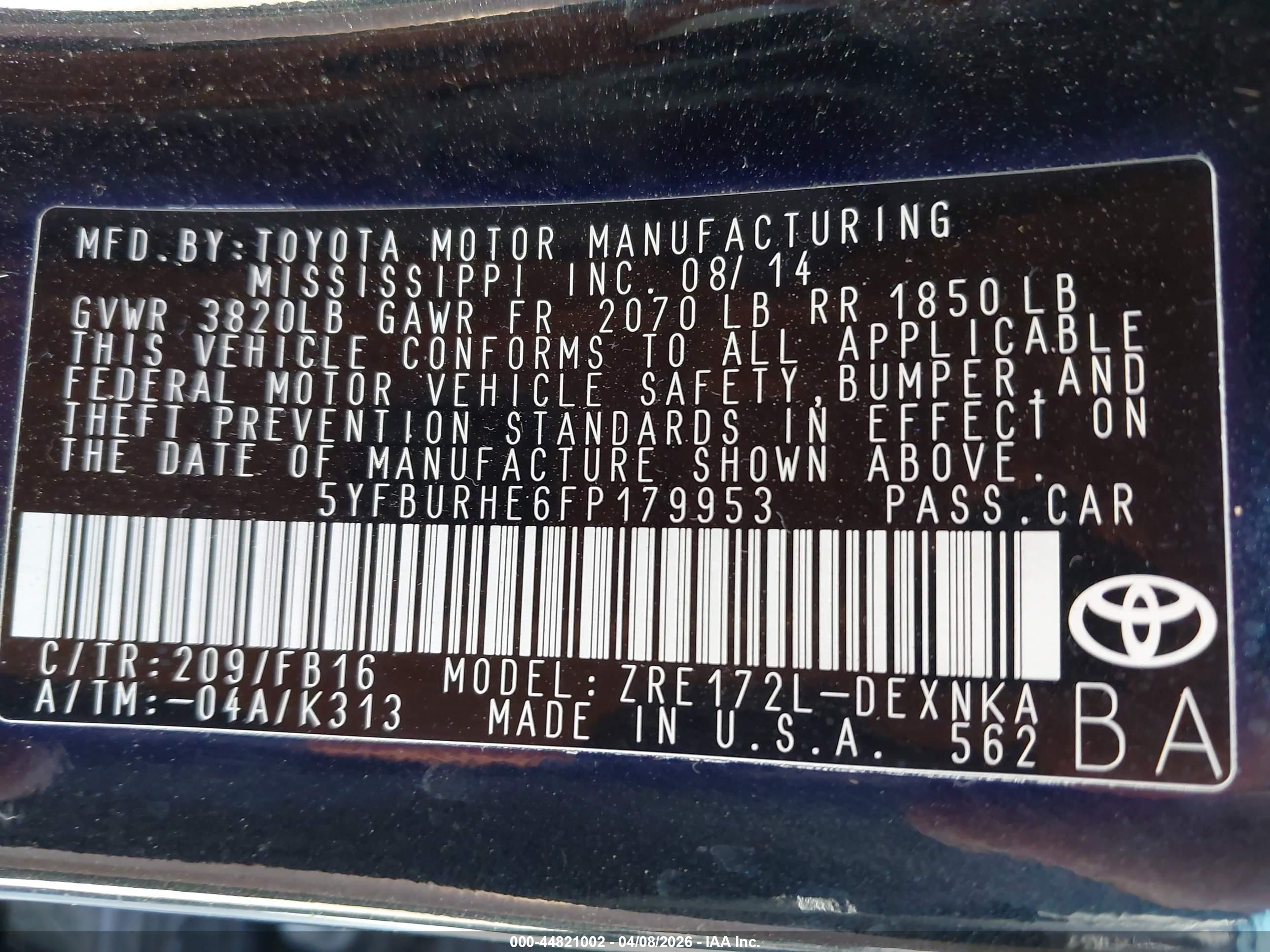 TOYOTA COROLLA image 9