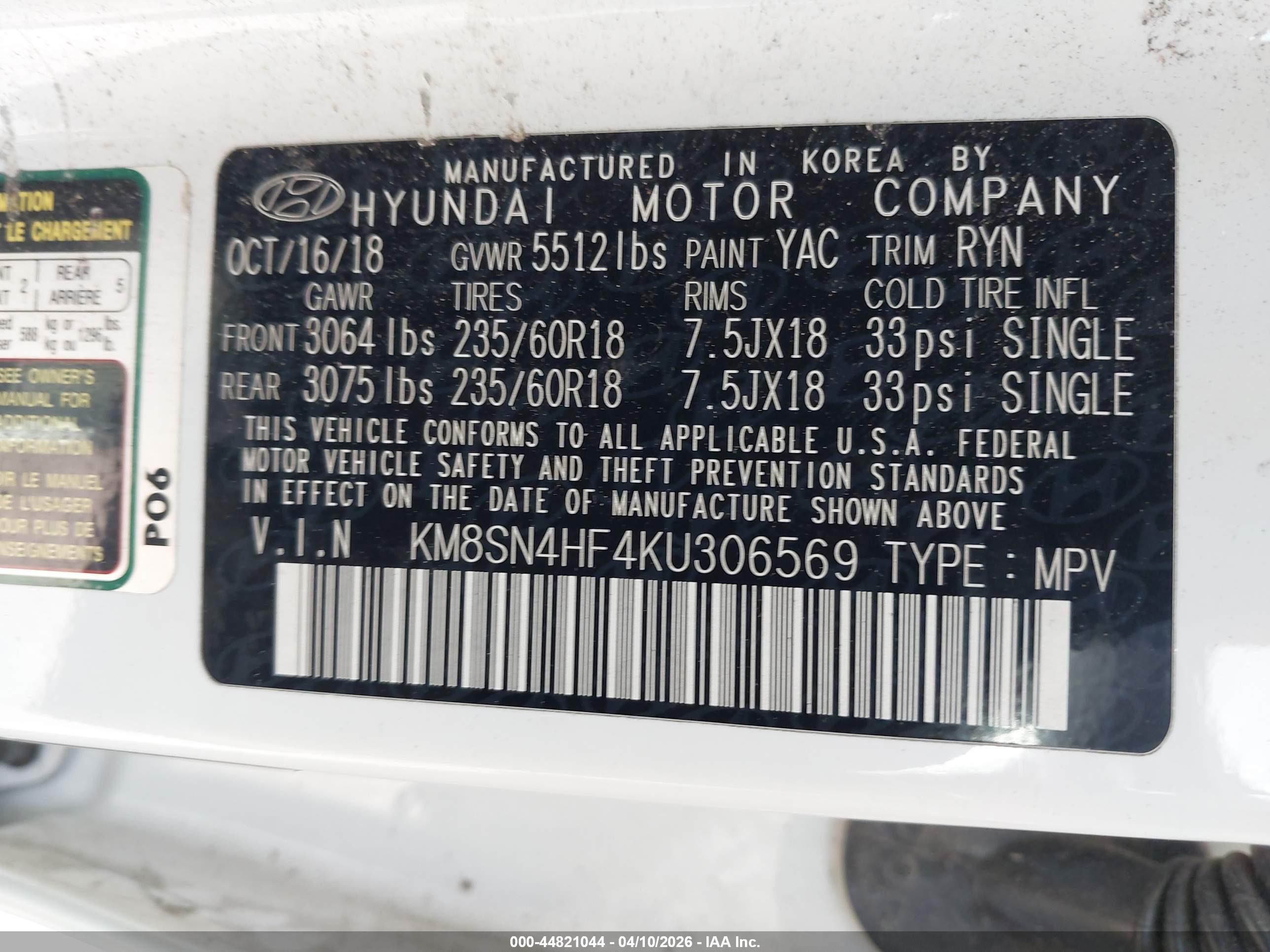 HYUNDAI SANTA image 9