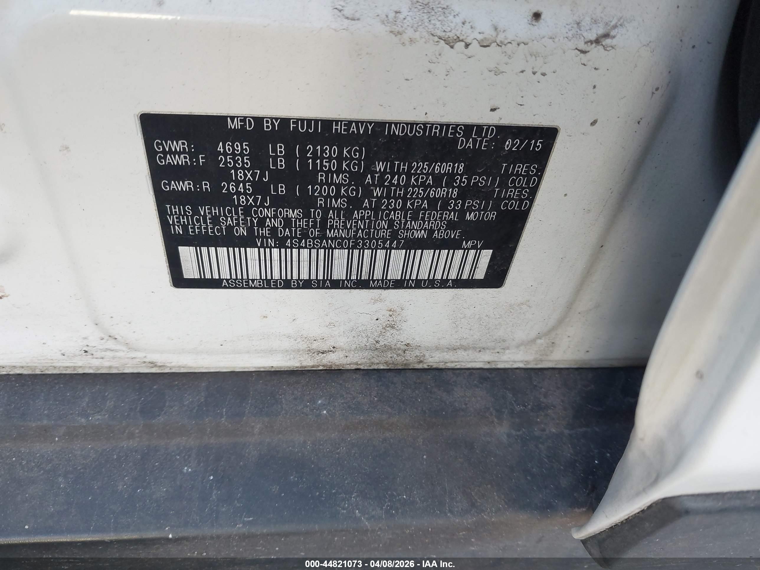 SUBARU OUTBACK image 9