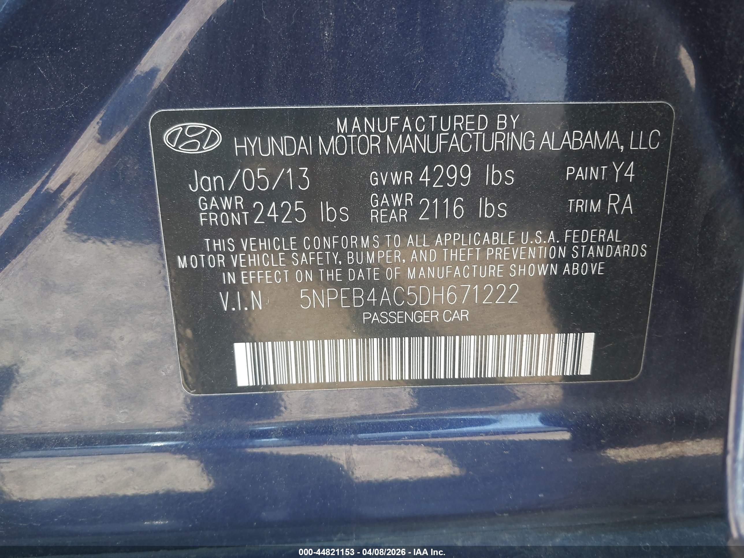 HYUNDAI SONATA image 9