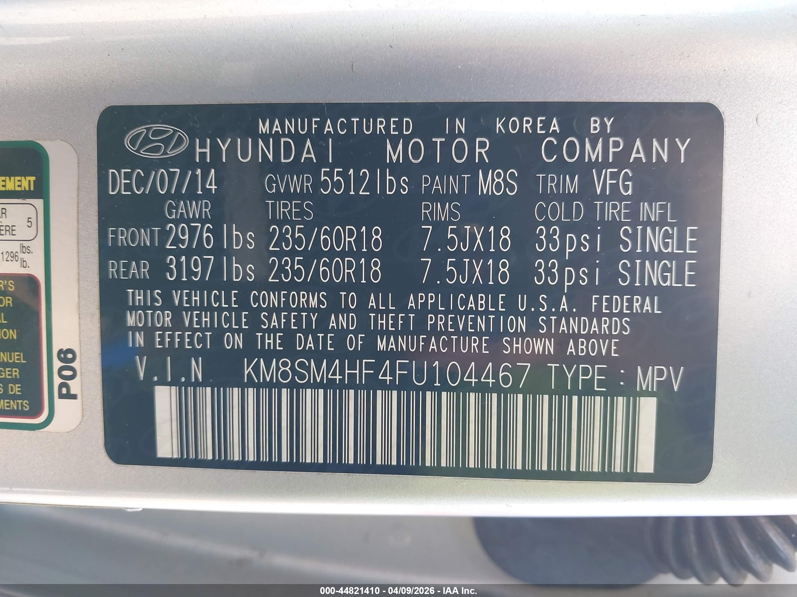 HYUNDAI SANTA image 9