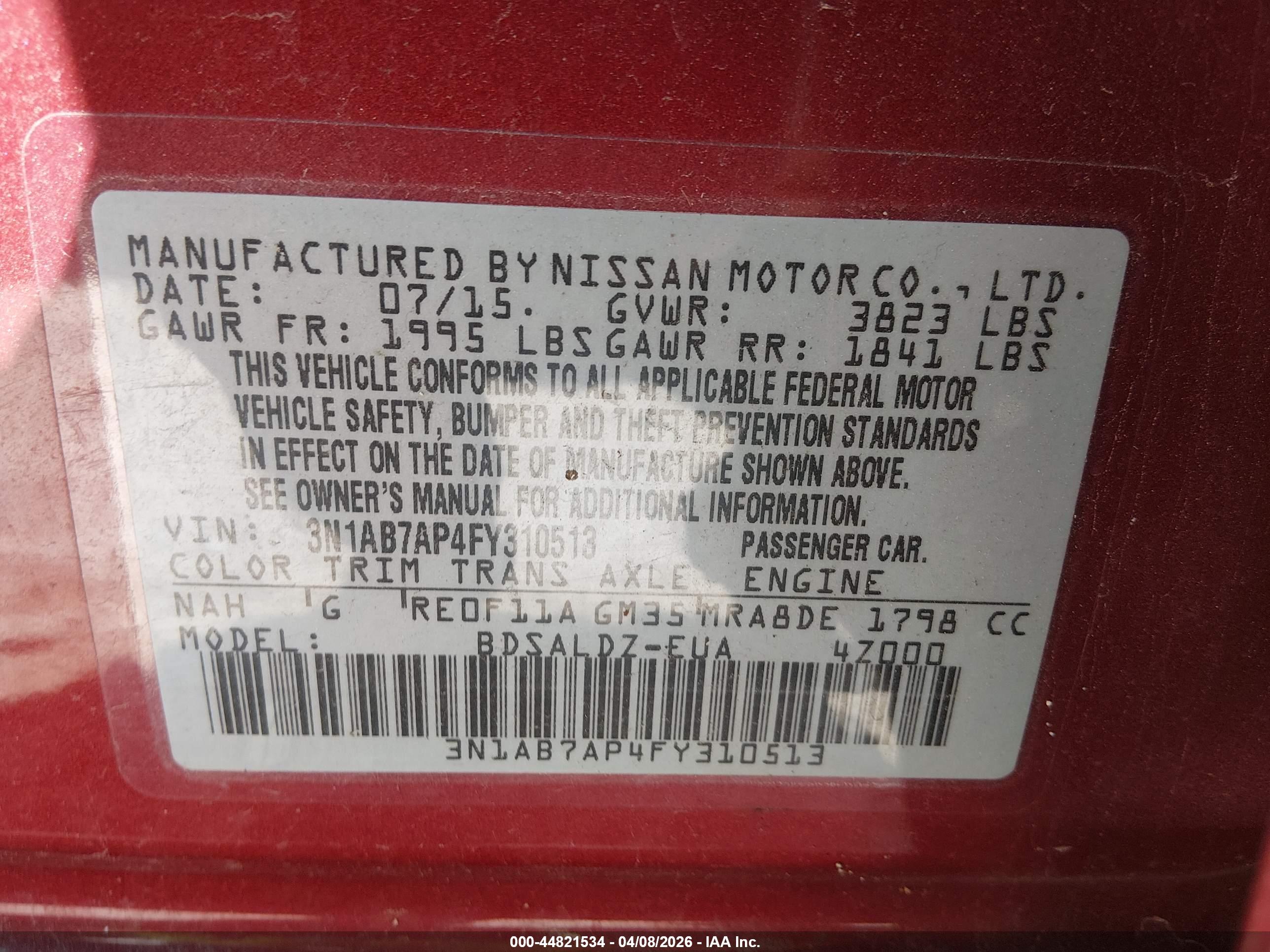 NISSAN SENTRA image 9