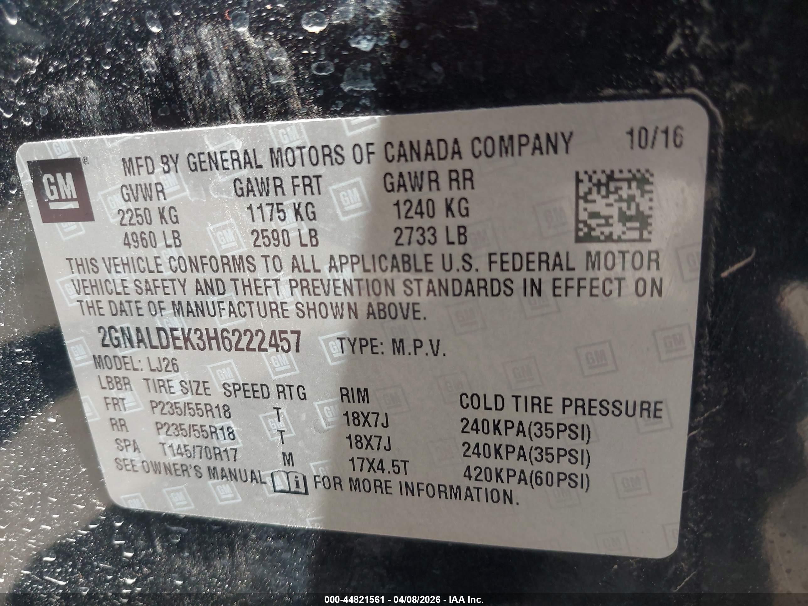 CHEVROLET EQUINOX image 9