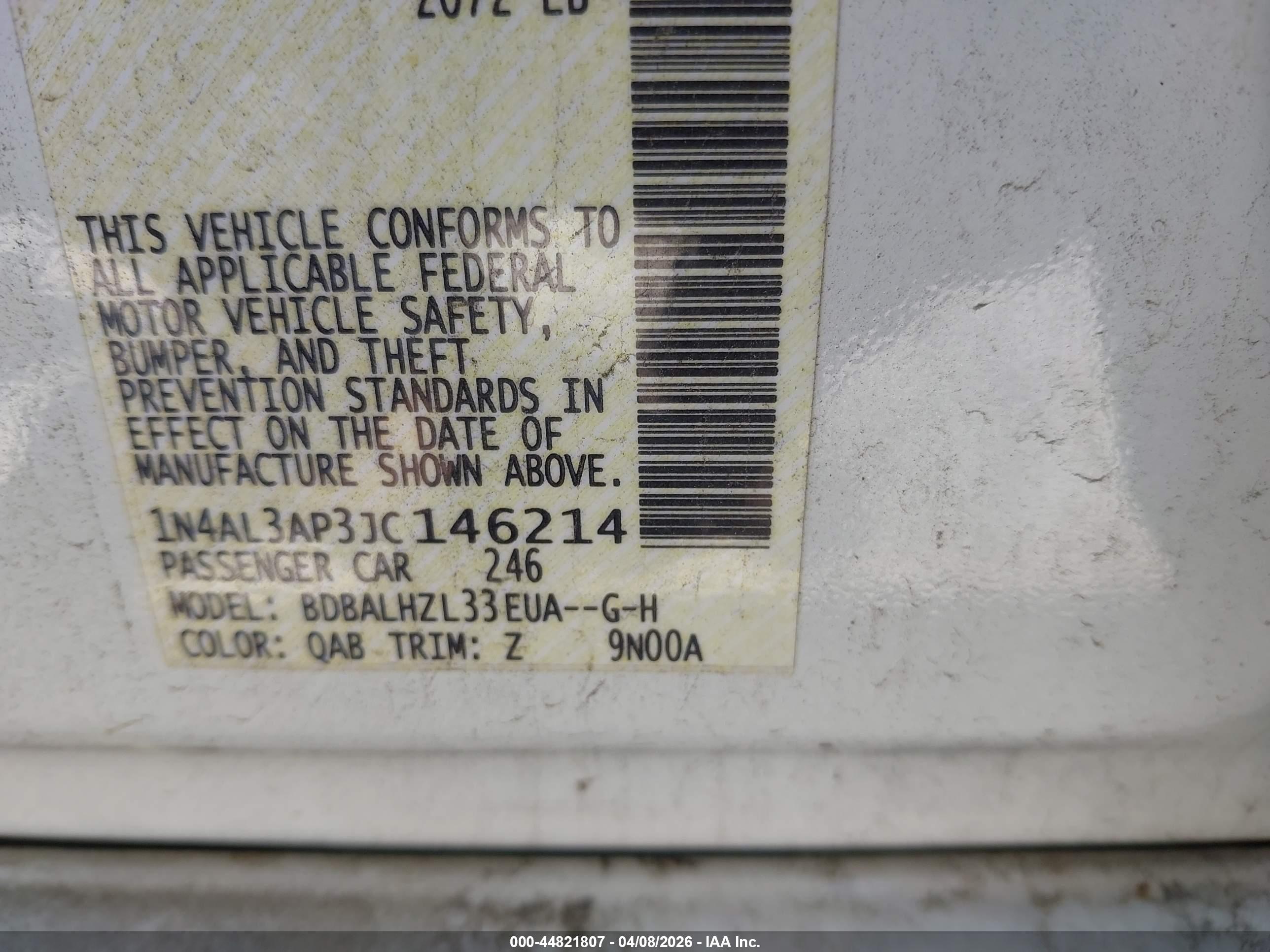 NISSAN ALTIMA image 9